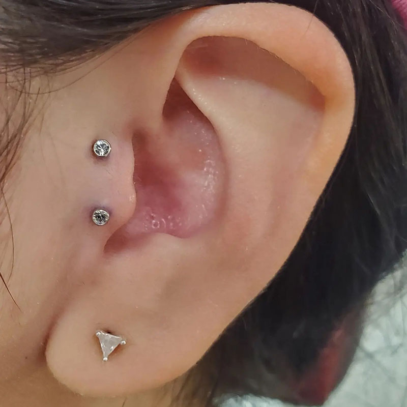 Astm f136 titan pierc kreisförmige ohr lippen stecker mit naturstein platte labret zungen nasen stecker ohrringe körper piercing schmuck – Detail 7