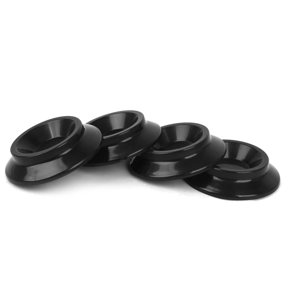 Plastic Cups for 4 Piece Black Upright Piano Wheels for Protective Tool Accessories