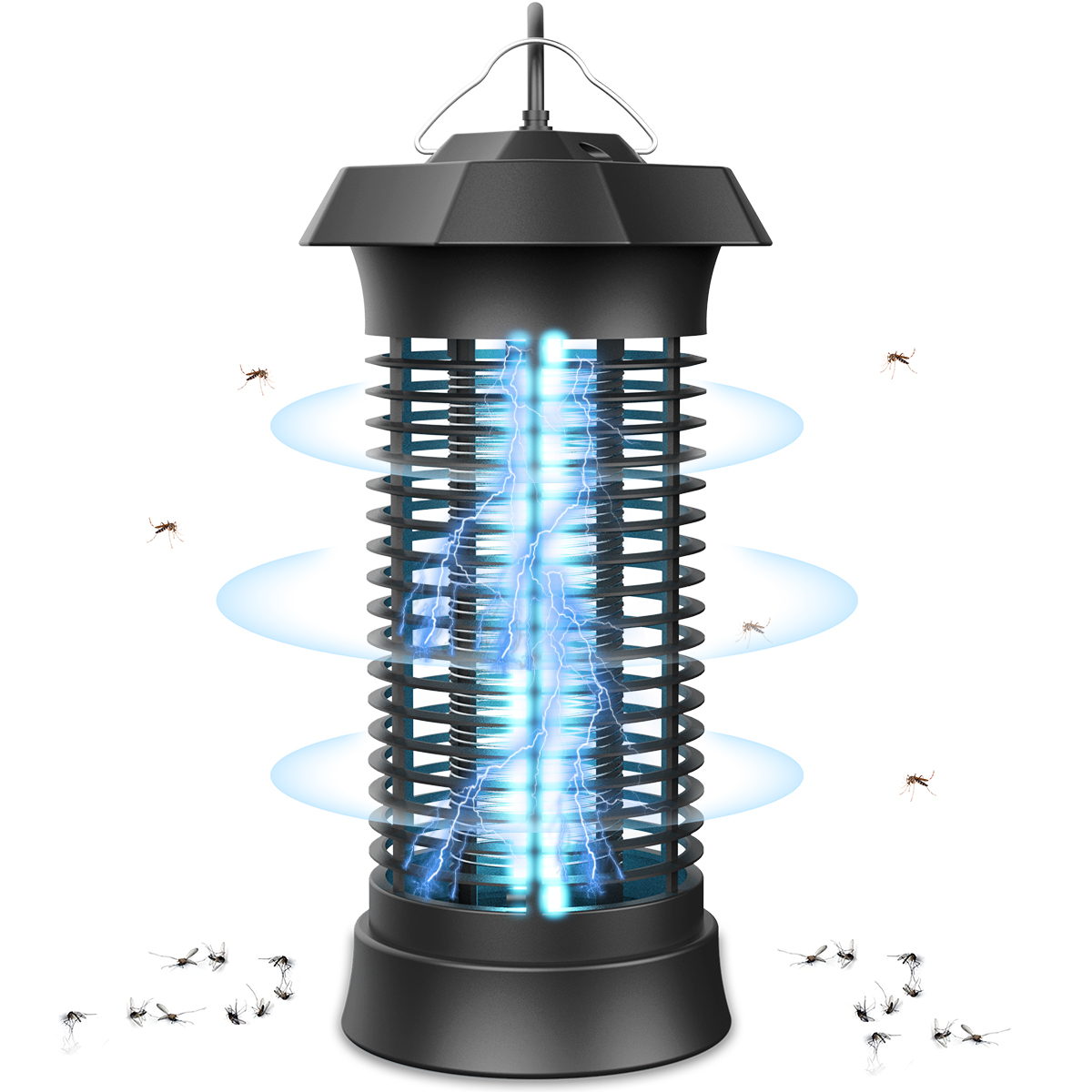 Лампа-убийца насекомых с американской вилкой, уличный Электрический аппарат  для уничтожения насекомых, волнистая USB лампа для отпугивания комаров, 365  нм | AliExpress