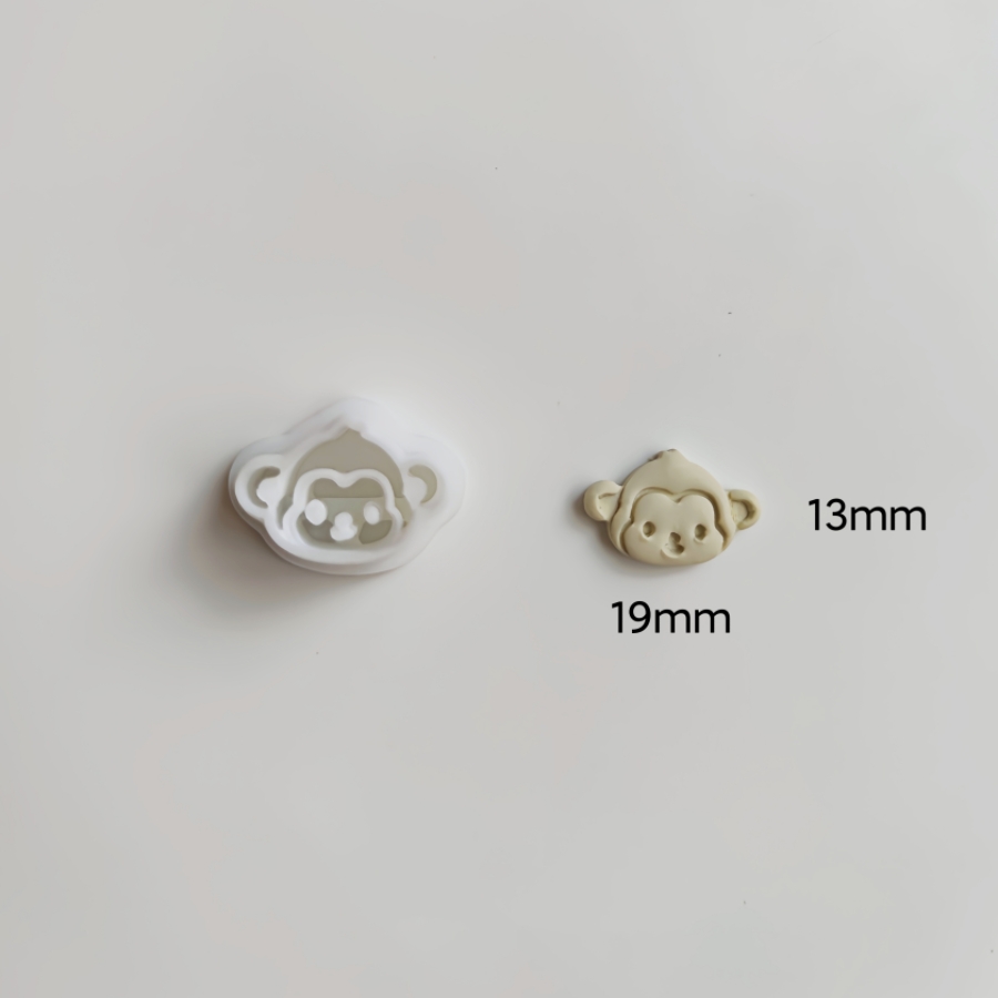 Tier Serie Mini niedlichen Hund/Affe/Kaninchen/Eule/Frosch geformte Ton formen für DIY handgemachte Schmuck Ohrringe Dekoration Ton schneider – Detail 8