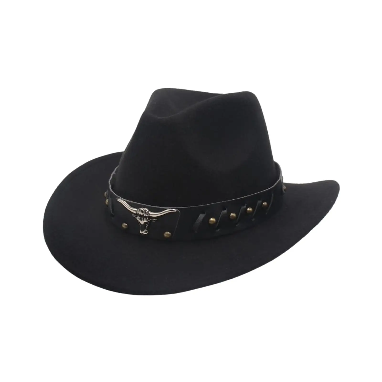 Cowboy Hat Decor Adults Summer Cosplay Novelty Props Big Brim Cowgirl Hat Sun Hat for Camping Travel Outdoor Carnival Autumn