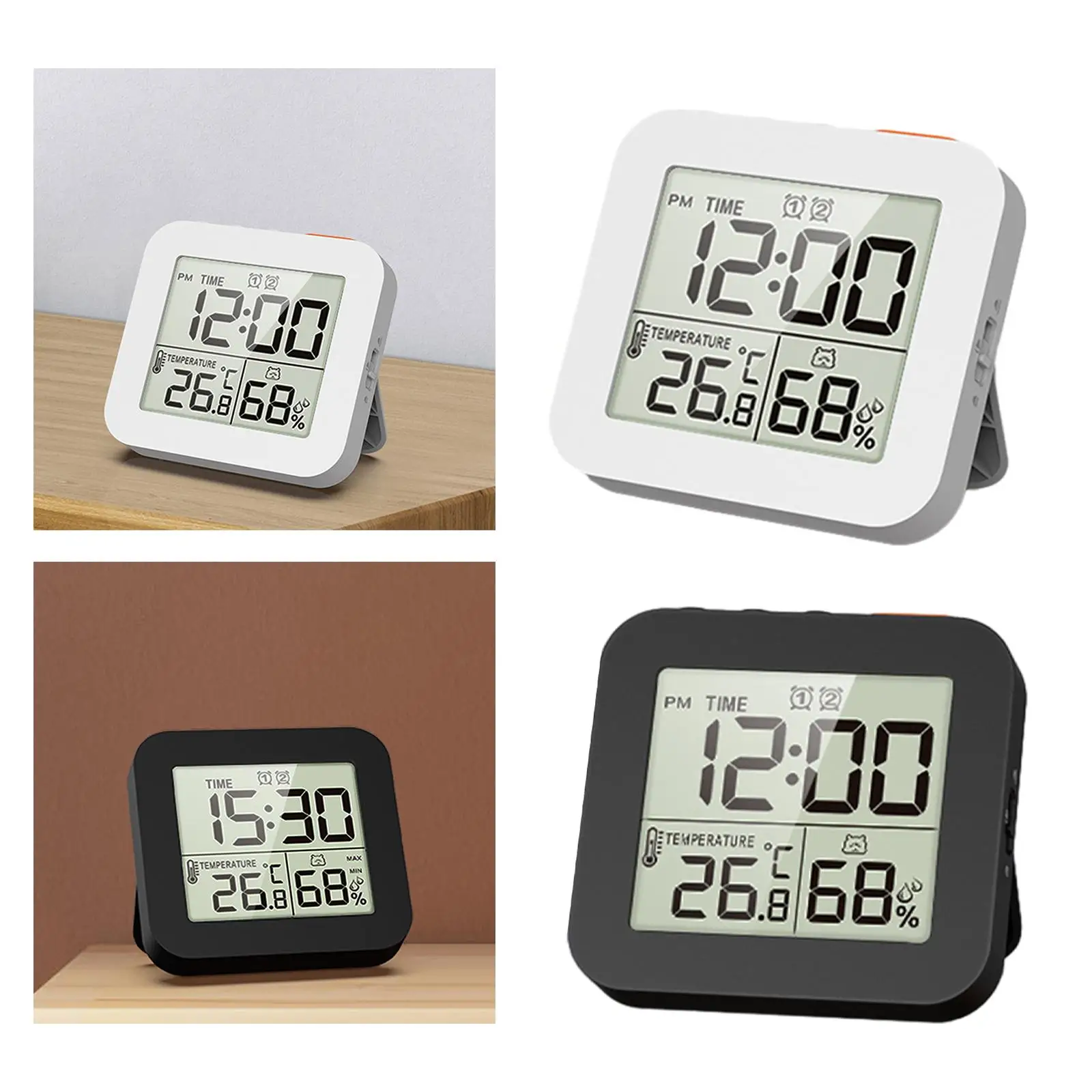 Digital Shower Clock Large LCD Display Kitchen Timer Clocks Shower Clocks for Chef Cooking Business Professional Kids Teacher
