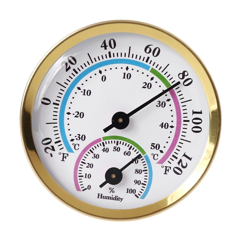 Indoor Analog Humidity Temperature Meter Gauge Thermometer Hygrometer Household 