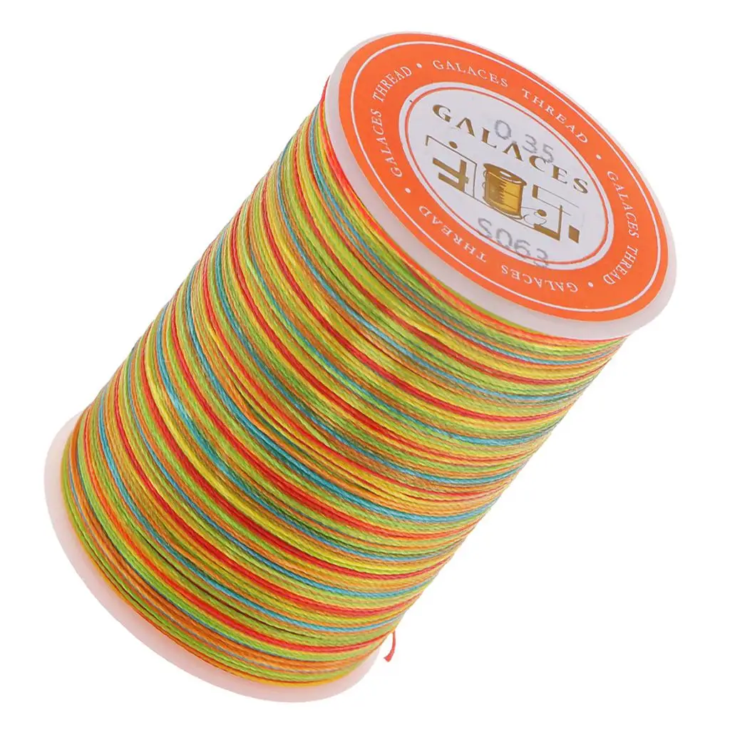  0.35mm Waxed Polyester Twisted Cord String Macrame Bracelet Thread