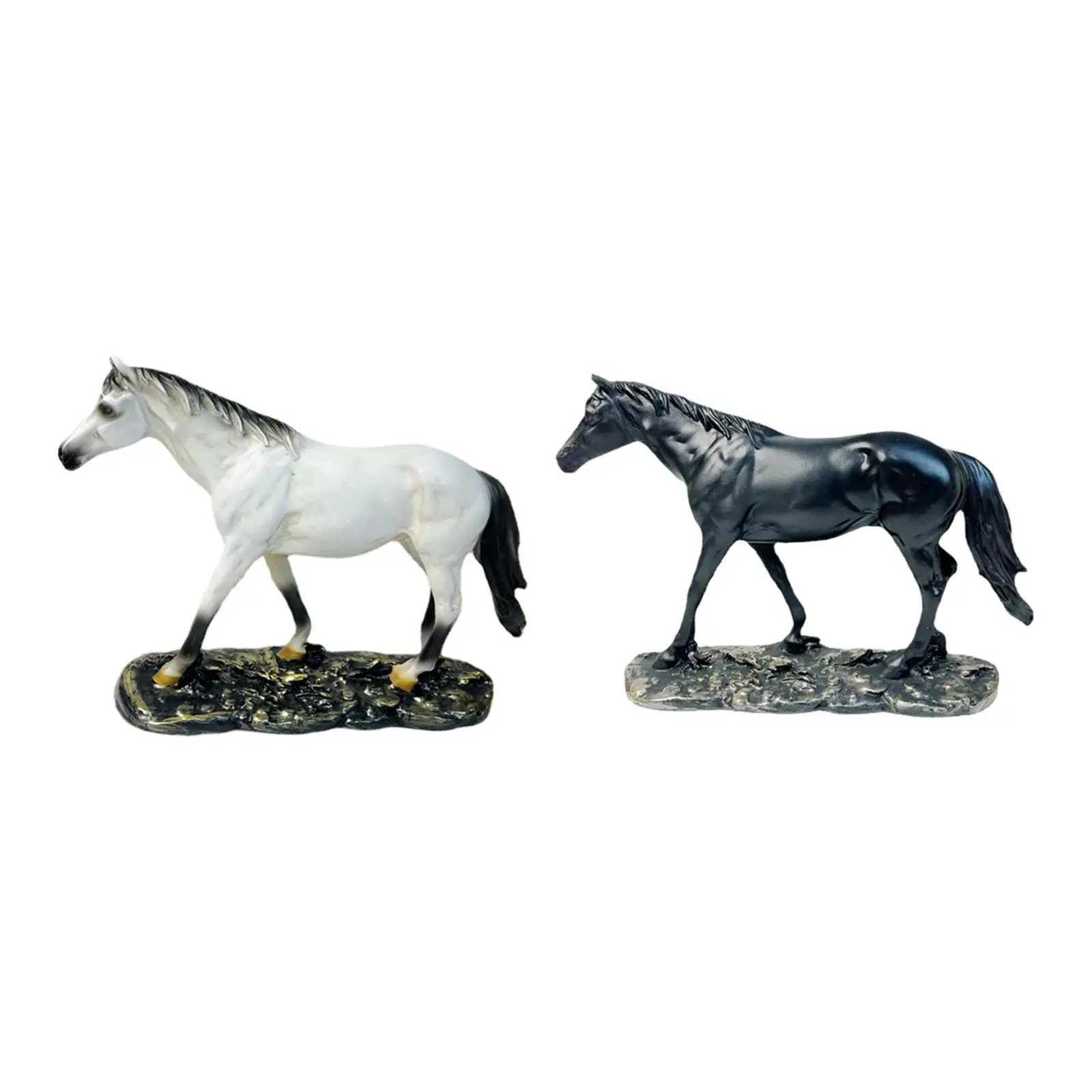 Horse Figurines Decor Home Decorations Tabletop Ornaments Horse Statue Decoration for Hotel Holiday Office Store Housewarming