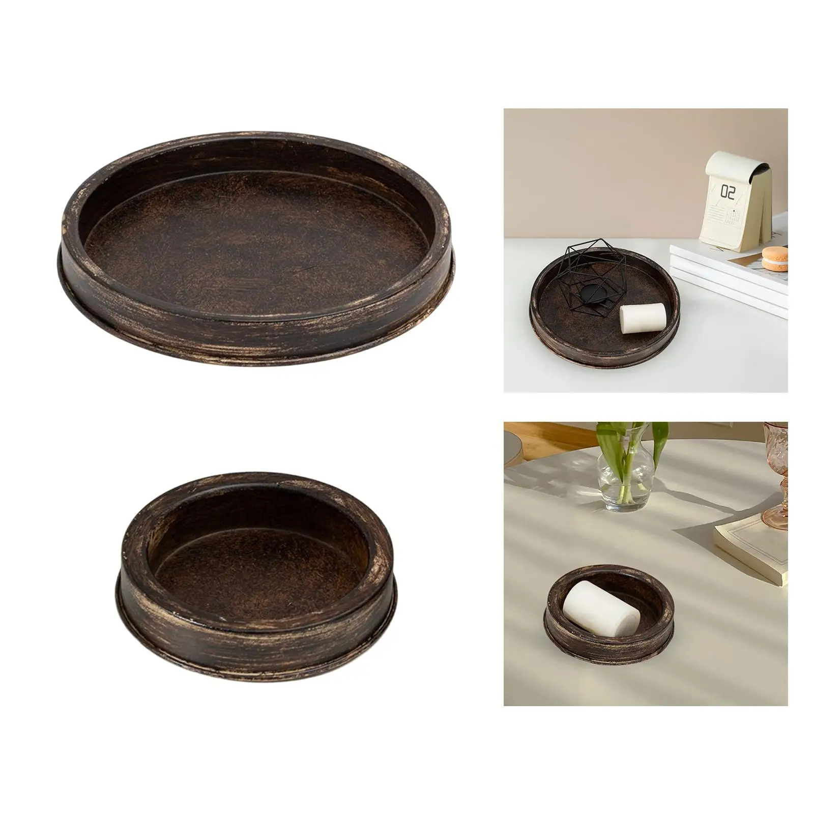 Candle Holder Tray Vanity Decorative Tray Serving Trays for Kitchen Wedding