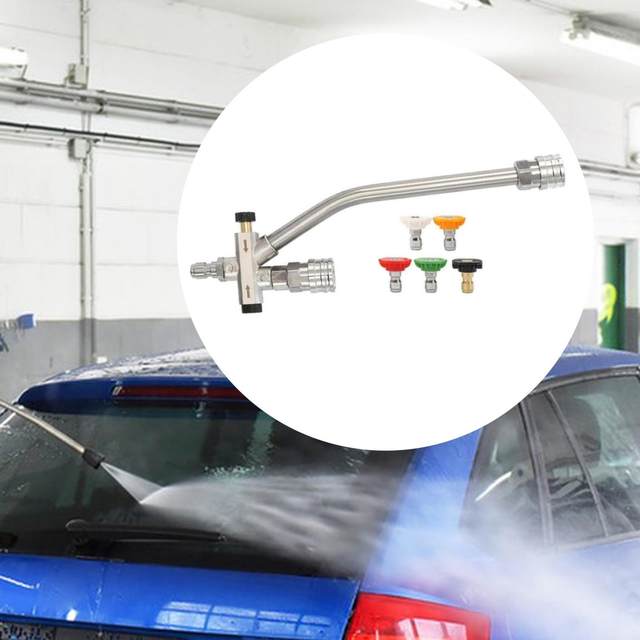 Pressure Washer Double Tip Attachment Pressure Washer Accessories for Irrigate Washing Cars Watering Flowers Cleaning Driveways