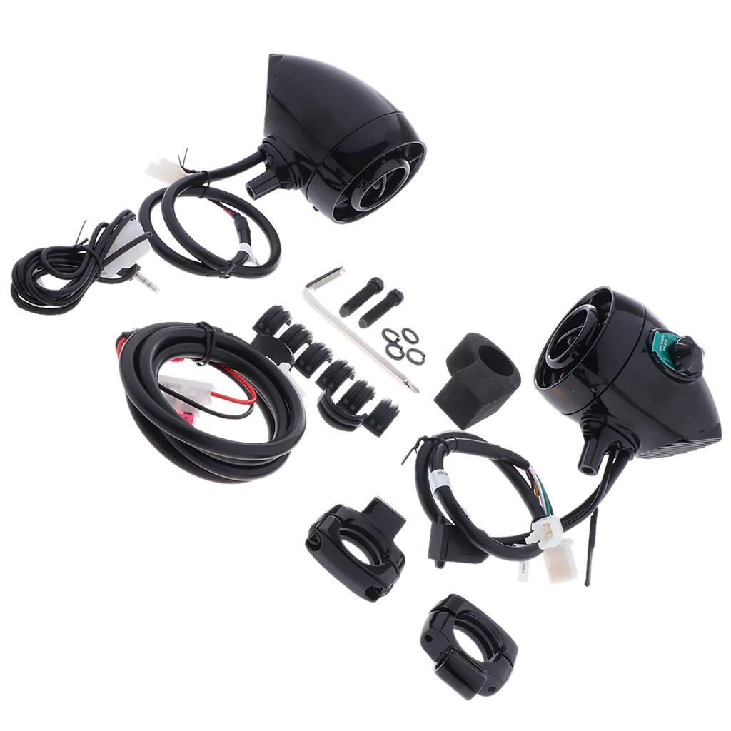 Motorcycle Bluetooth Audio System Stereo Amplifier Speaker