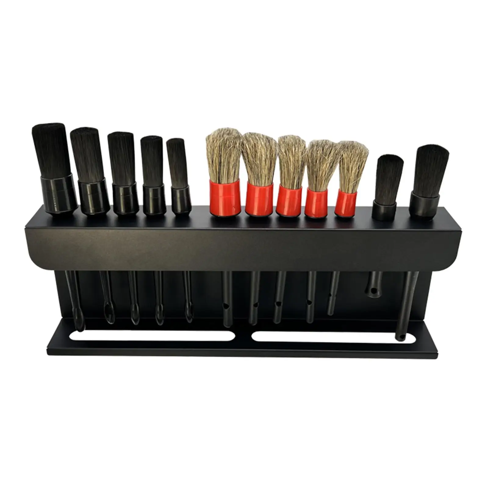 Detailing Brush Holder Spray Bottle Storage Rack Alloy Car Brush Organizer for Auto Cleaning Detailing Tools Storage Garage