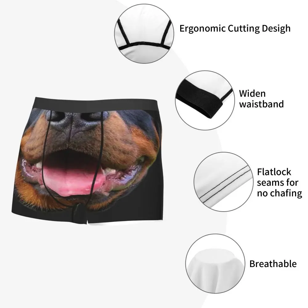 boxer briefs Men's Rottweiler Doggo Underwear Novelty Boxer Shorts Panties Male Soft Underpants mens cotton boxer shorts