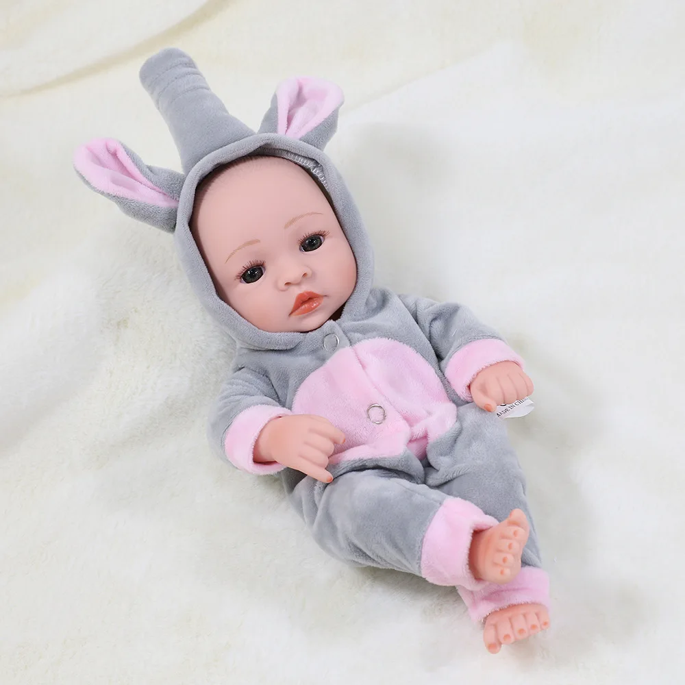 Muñecas Reborn realistas para niñas, juguetes de bebé de silicona de cuerpo completo, regalos de Navidad, 30cm