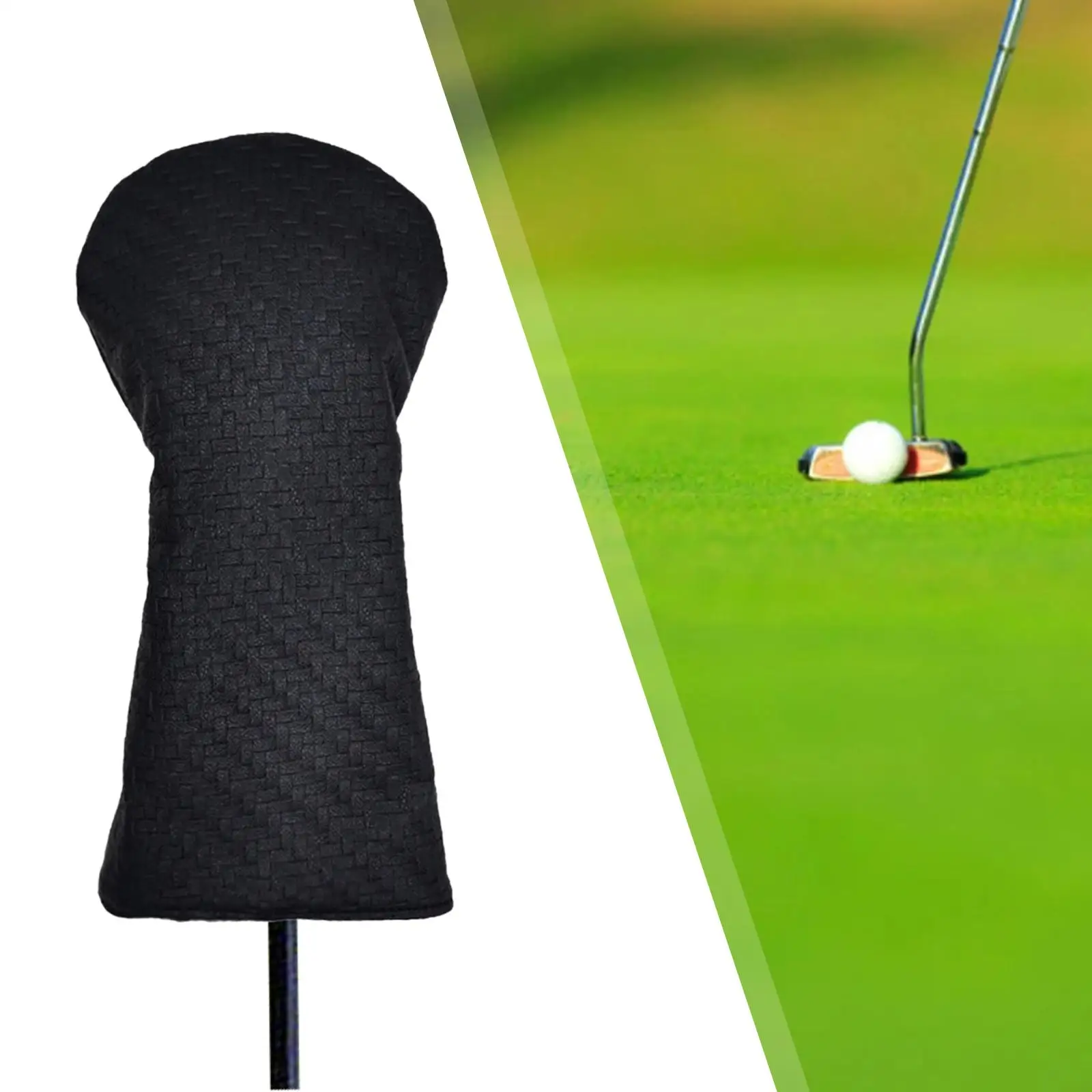 Durable Golf Pole Headcover Wrapped Cue Head Cover for Training Beginners