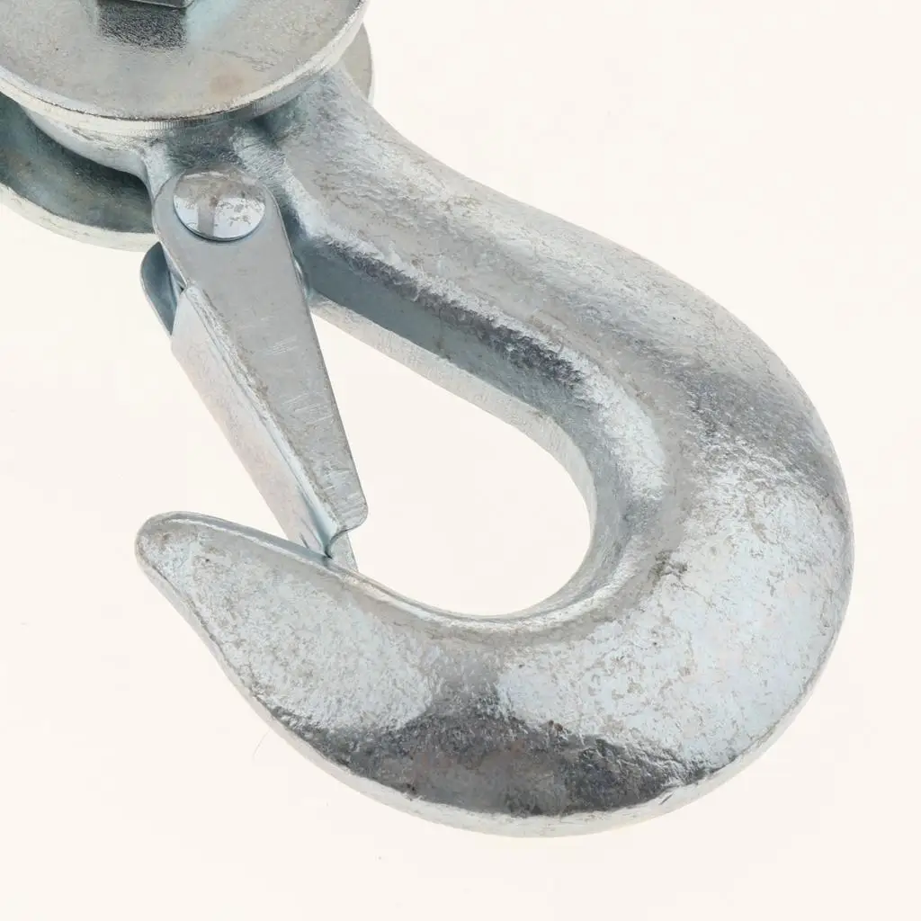 Commercial Reliability Hook Snatch Block with Swivel Hook,2T Load Capacity