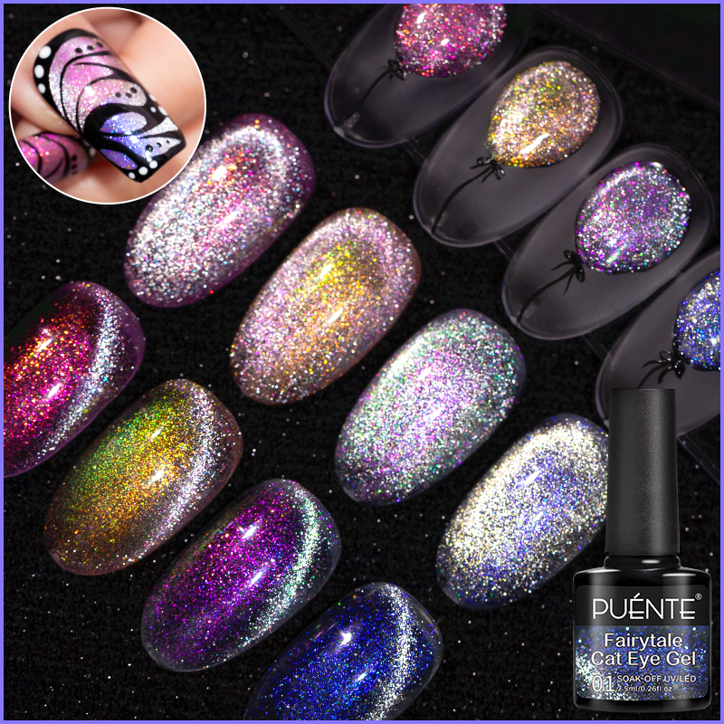 Best of 7.5ML Fairytale Cat Magnetic Gel Nail Polish Semi-Permanent Sparking Aurora Glitter Nail Gel Manicure Soak Off UV Nail Varnish Reviews & Tips