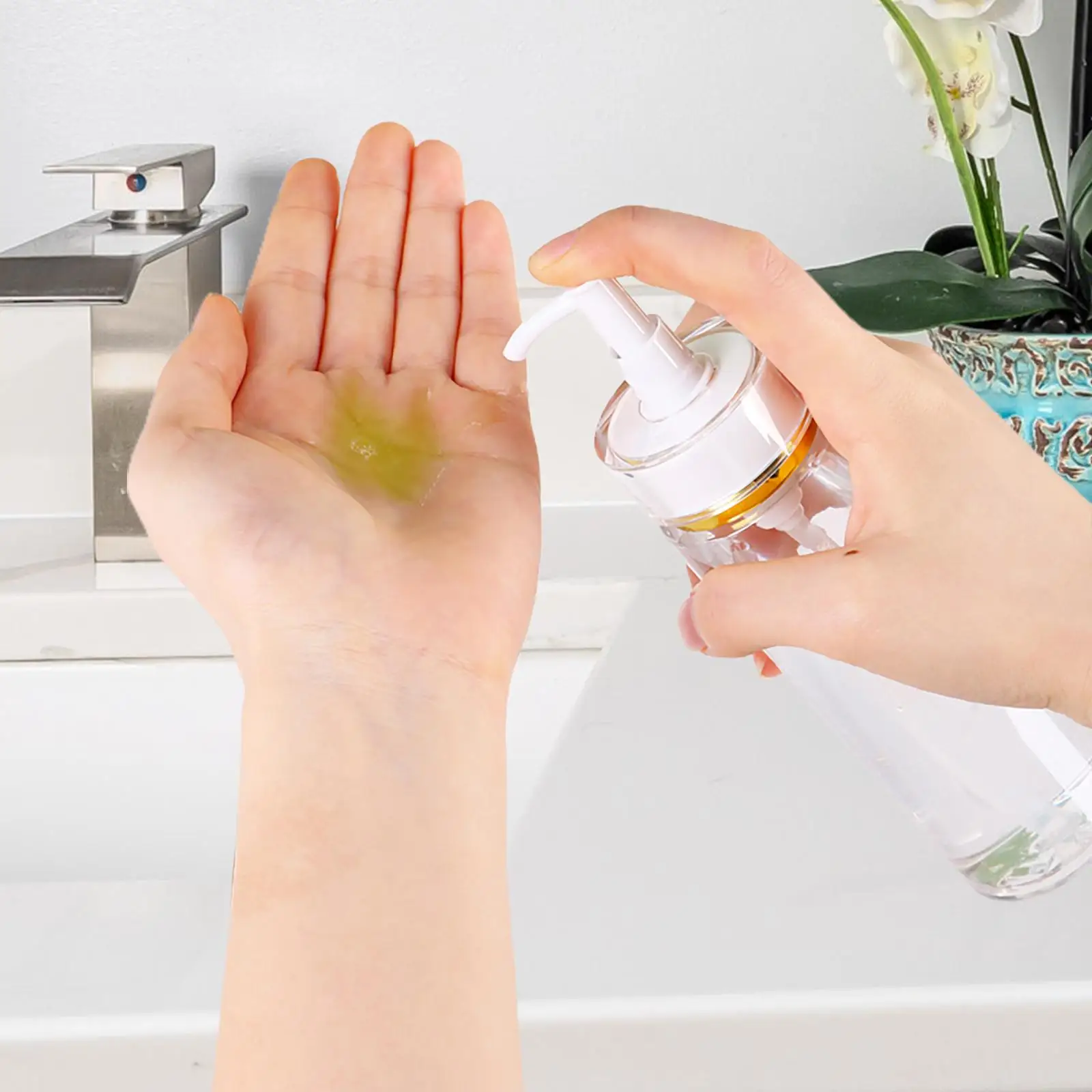 Empty Shampoo Bottles Transparent 5oz Travel Container for Bath Cream Shampoo Makeup Liquid Washing Soap Hand Soap
