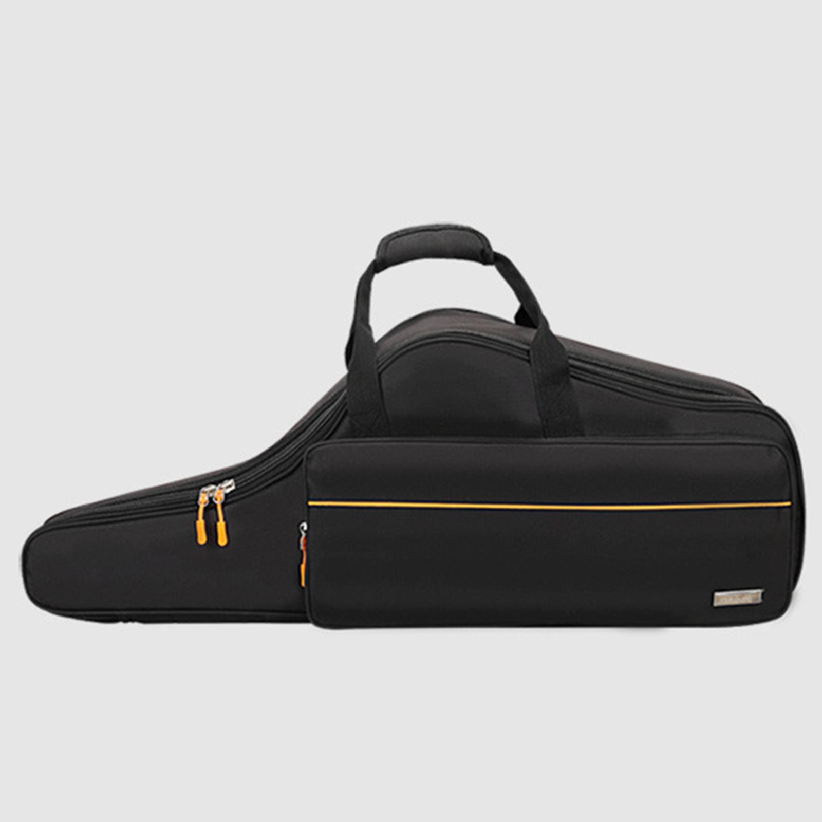 Saxophone Storage Bag Carrying Case Waterproof Accessories Portable Thicken with Exterior Pocket for B Flat Tenor Sax Outdoor