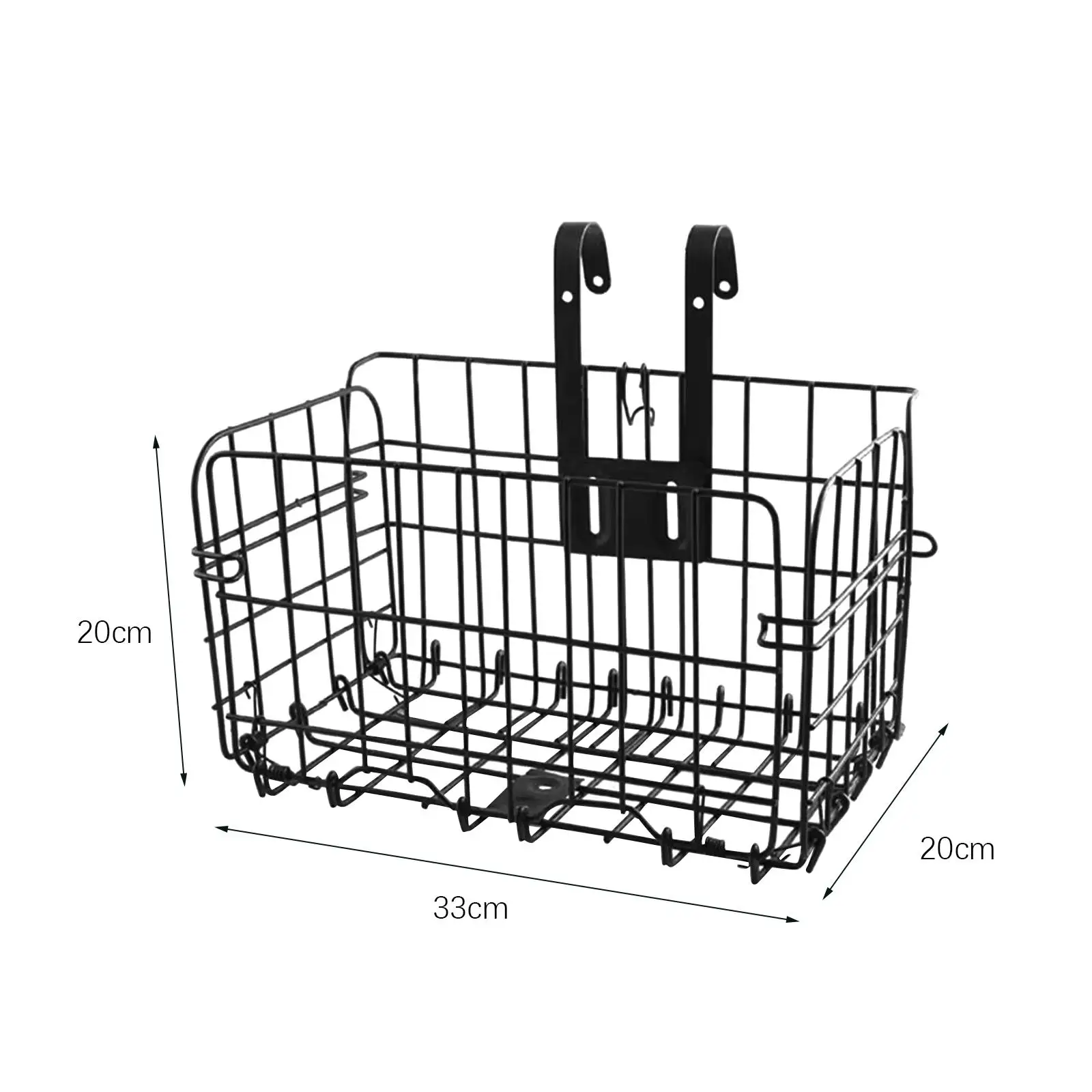 Thicken Metal Front Handlebar Bike Basket Detachable Versatile Heavy Duty