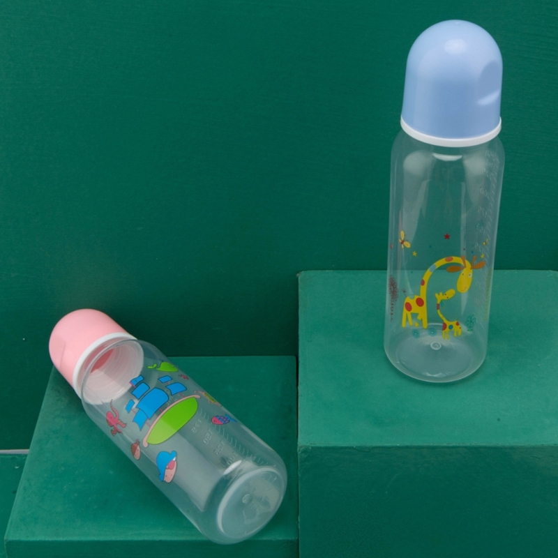 Schöne-design Baby Milch Flasche Baby Fütterung Flasche 250ml Kapazität Standard-auslauf PP Material Baby Flasche 7-zoll Höhe A2UB – Detail 7