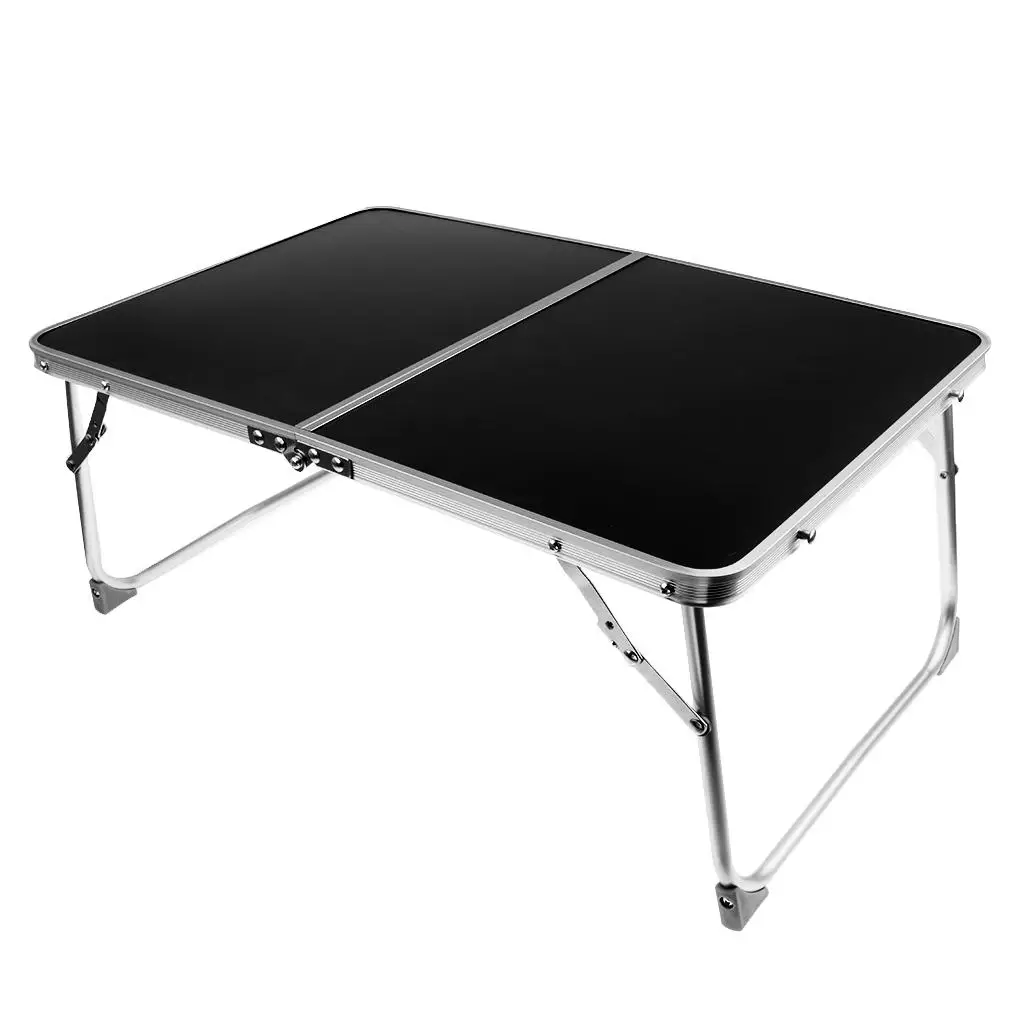 Aluminum Camping Folding Table Breakfast Serving Bed Tray Portable Picnic Table for Camping Hiking Outdoor Tools