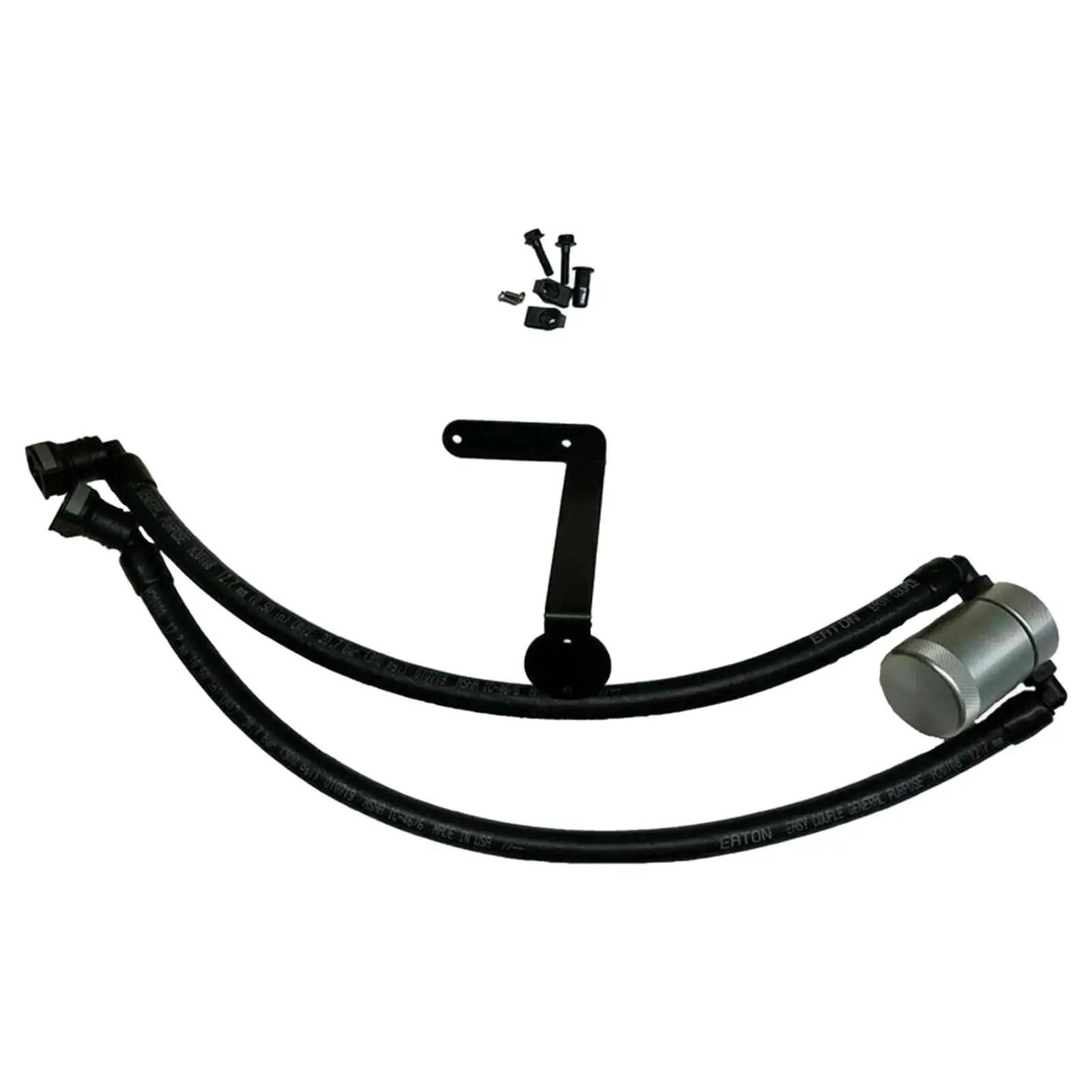 Passenger Side Oil Separator Black Oil Catch Can Fit for Ford F-150 2.7EB 3.5EB 5.0 Expedition Replaces Spare Parts