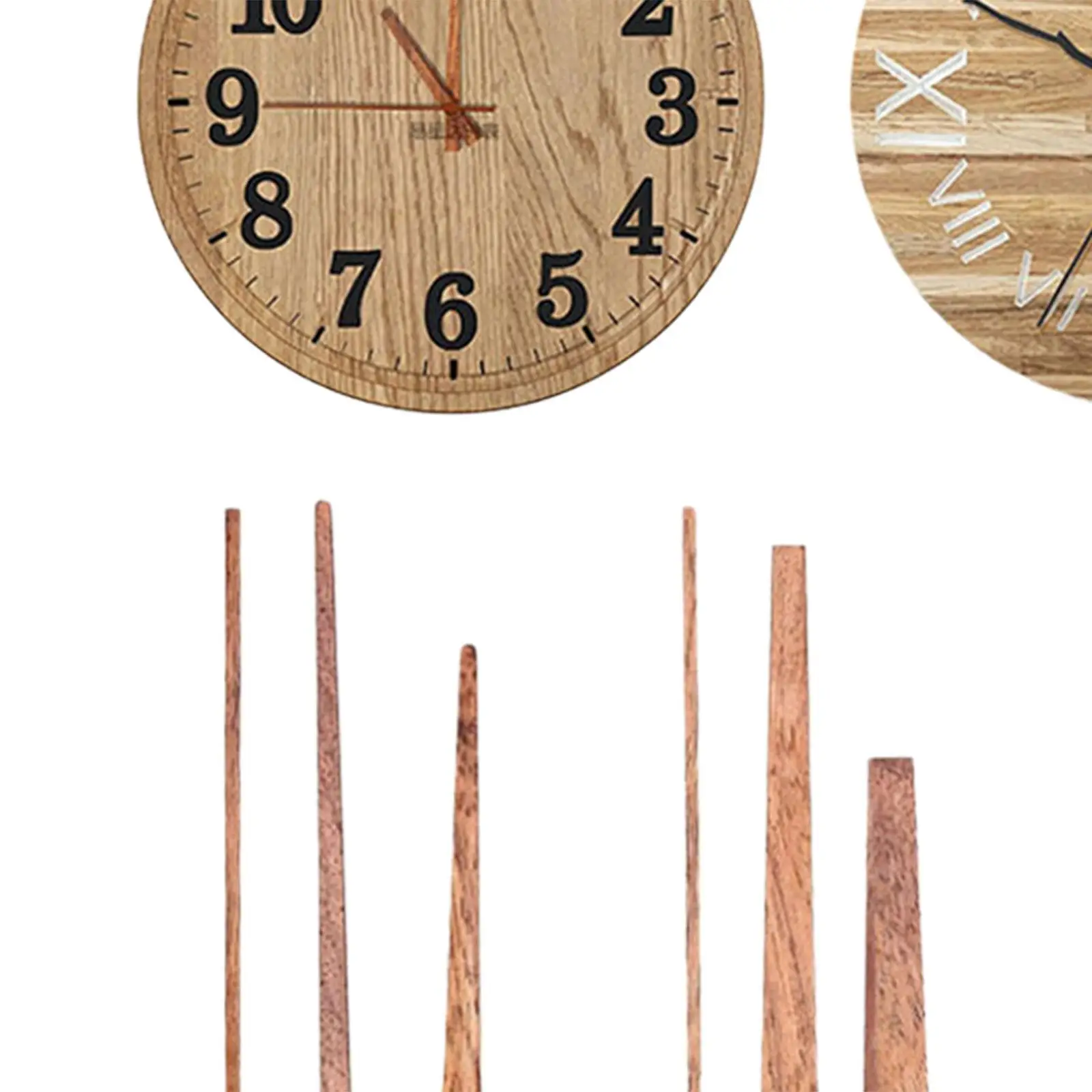 3 Pieces Walnut Wood Clock Hands/ Clock Repair Kit /Clock Accessories for 12inch