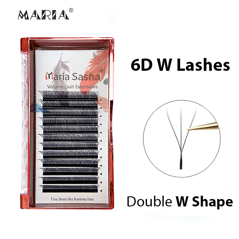 Best of MARIA Double 3D W Eyelash Extensions 6D Shaped Private Label Wholesale Bundles Supplies Clusters Easy Fan Volume Lashes Y Makeup Reviews & Tips