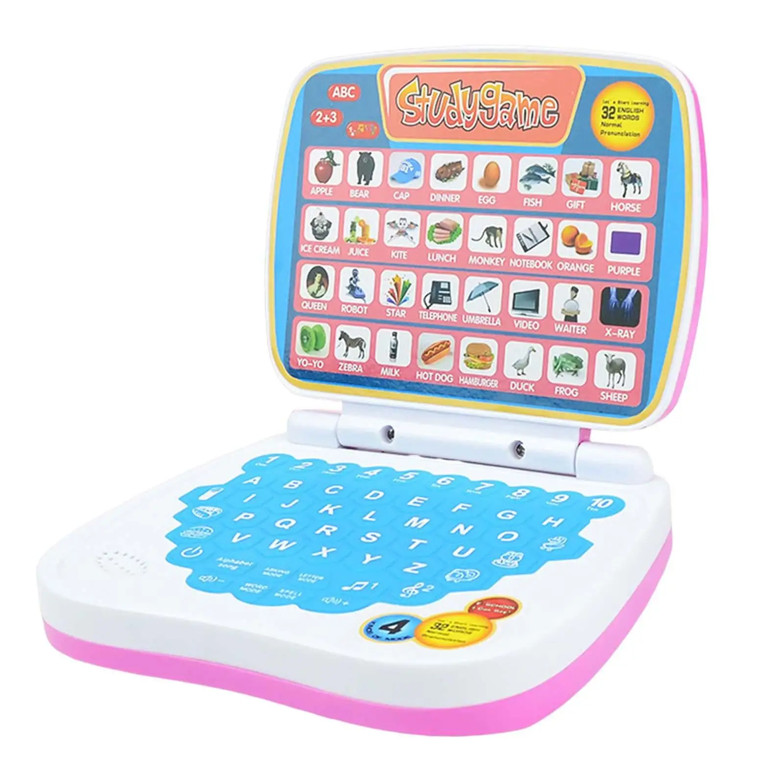 Multifunction Learning Machine English Early Education Toys Laptop Toy for Toddler Girls Boys Bithday Gifts