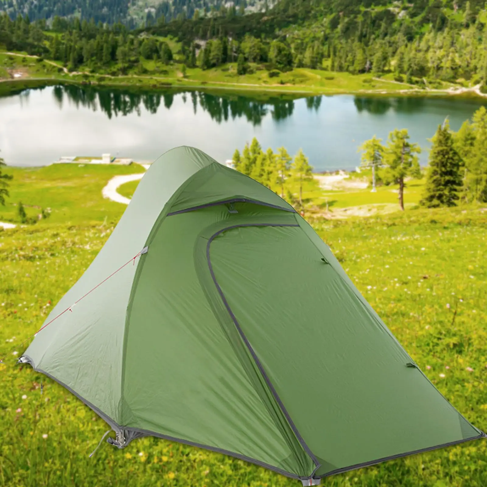 Camping Tent Trekking Tent, Lightweight Backpacking Tent, Light Tent for Backpacking, for Yard Backyard Backpacking