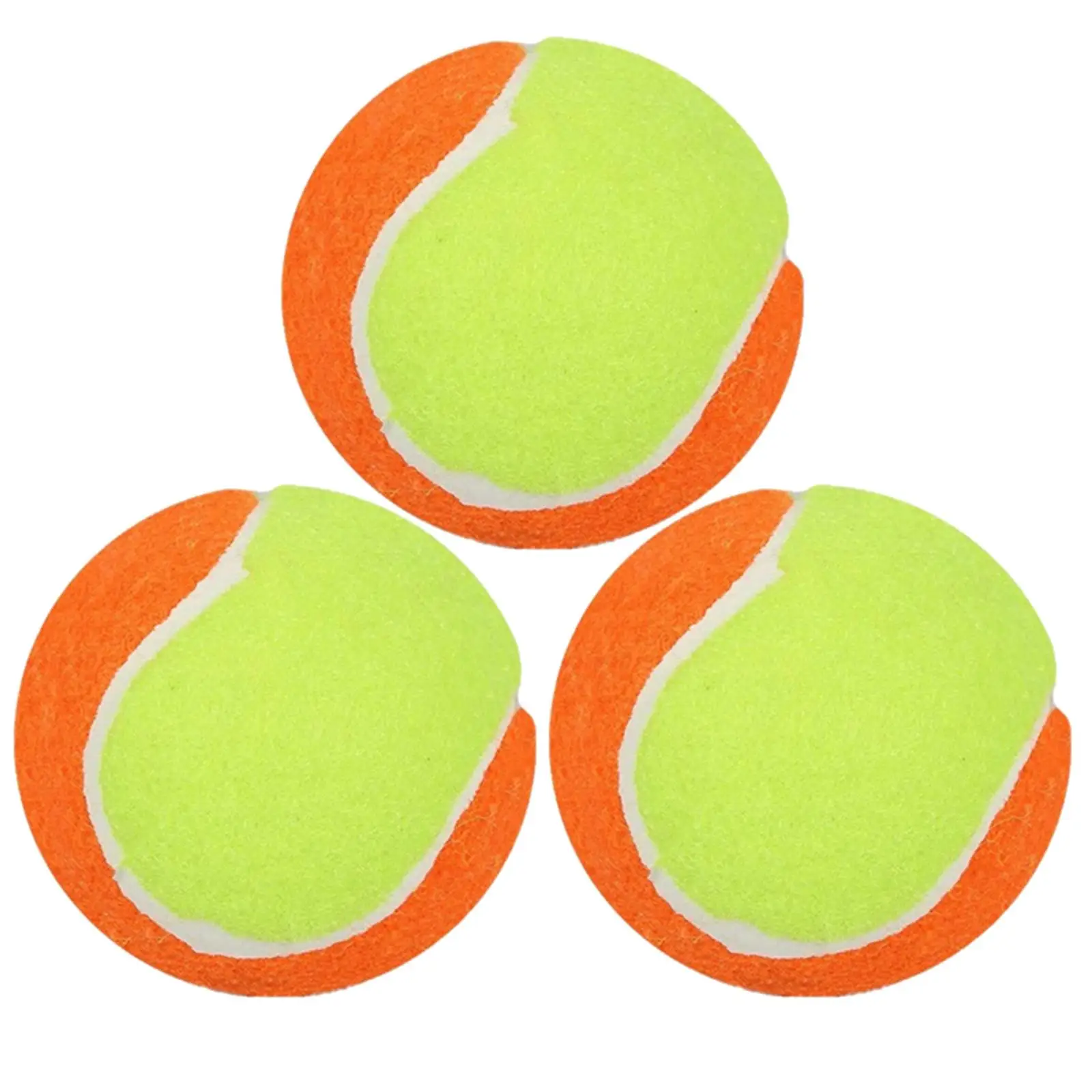 3x Training Tennis Balls Easily pinwheel Rubber Practice Tennis Training Tennis Balls for Outdoor Tour Adult Dogs