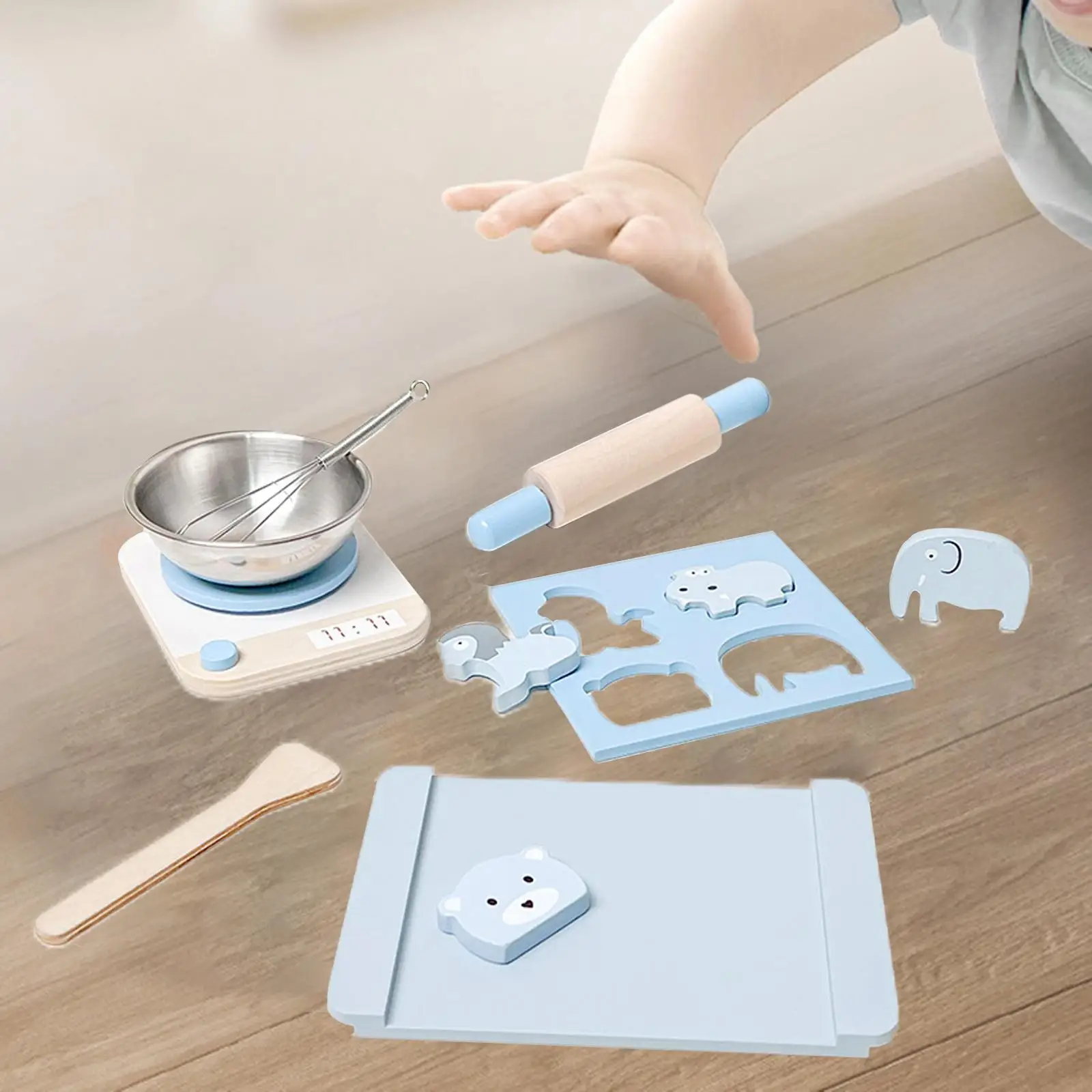 Simulation Food Pretend Play Baking Machine Toy Hands-On Ability Accessories Educational Role Play Biscuit Making for Toddlers