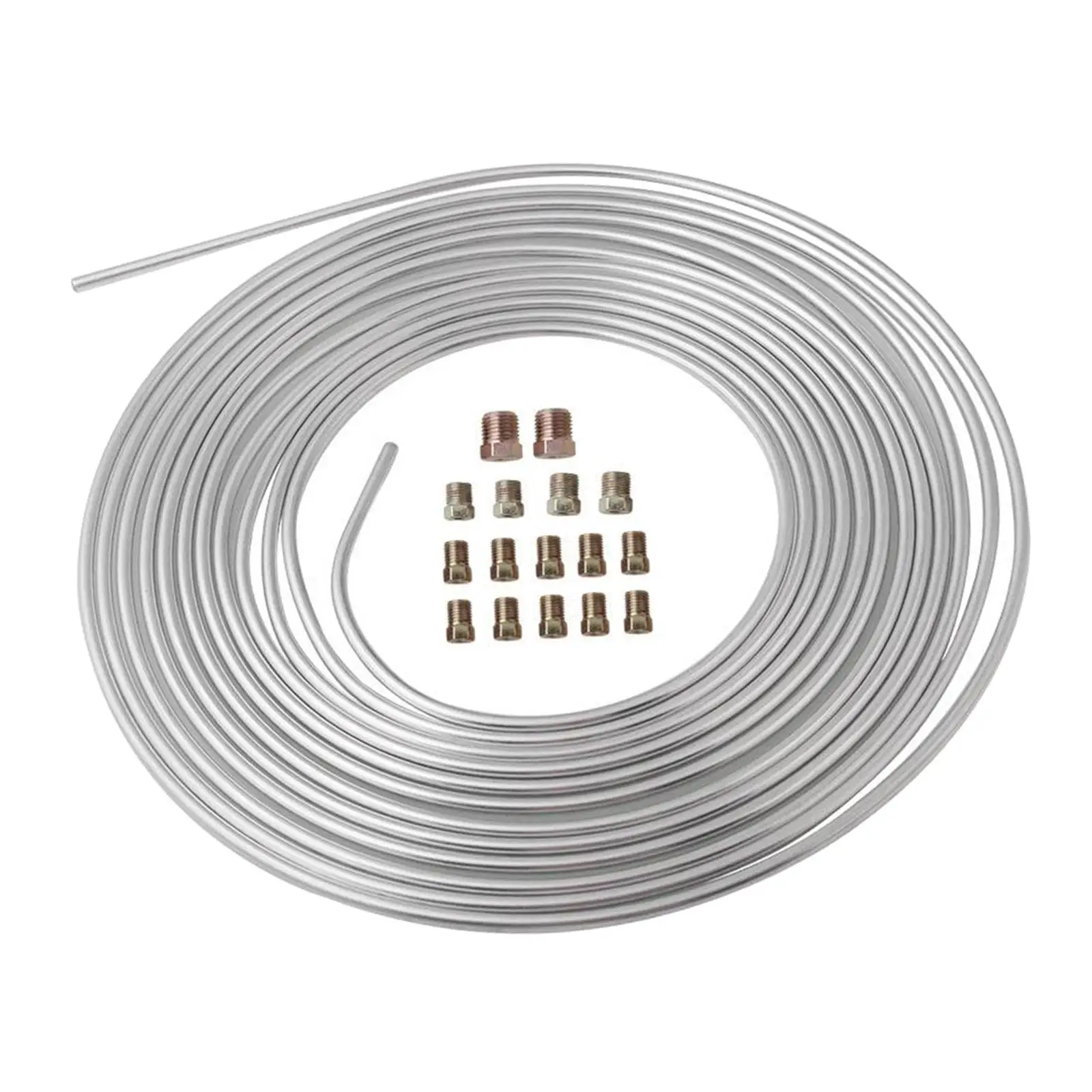 25ft Brake Line Anti-rust Accessories Auto Replacement Silver