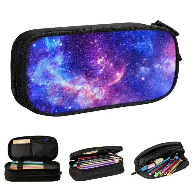Cozeyat Pencil Bags Cool Designer Pen cases for School Students Stationery  Galaxy Print