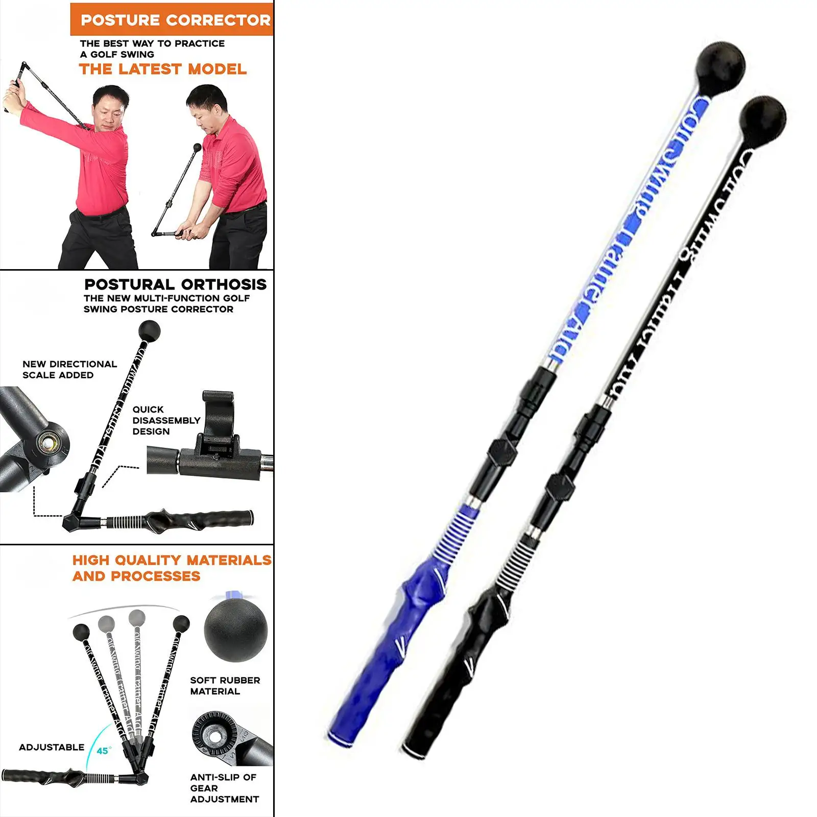 Golf Training Equipment Golf  Durable Plane  Swing Trainer Practice Corrector Synthetic Swing Trainer Practice