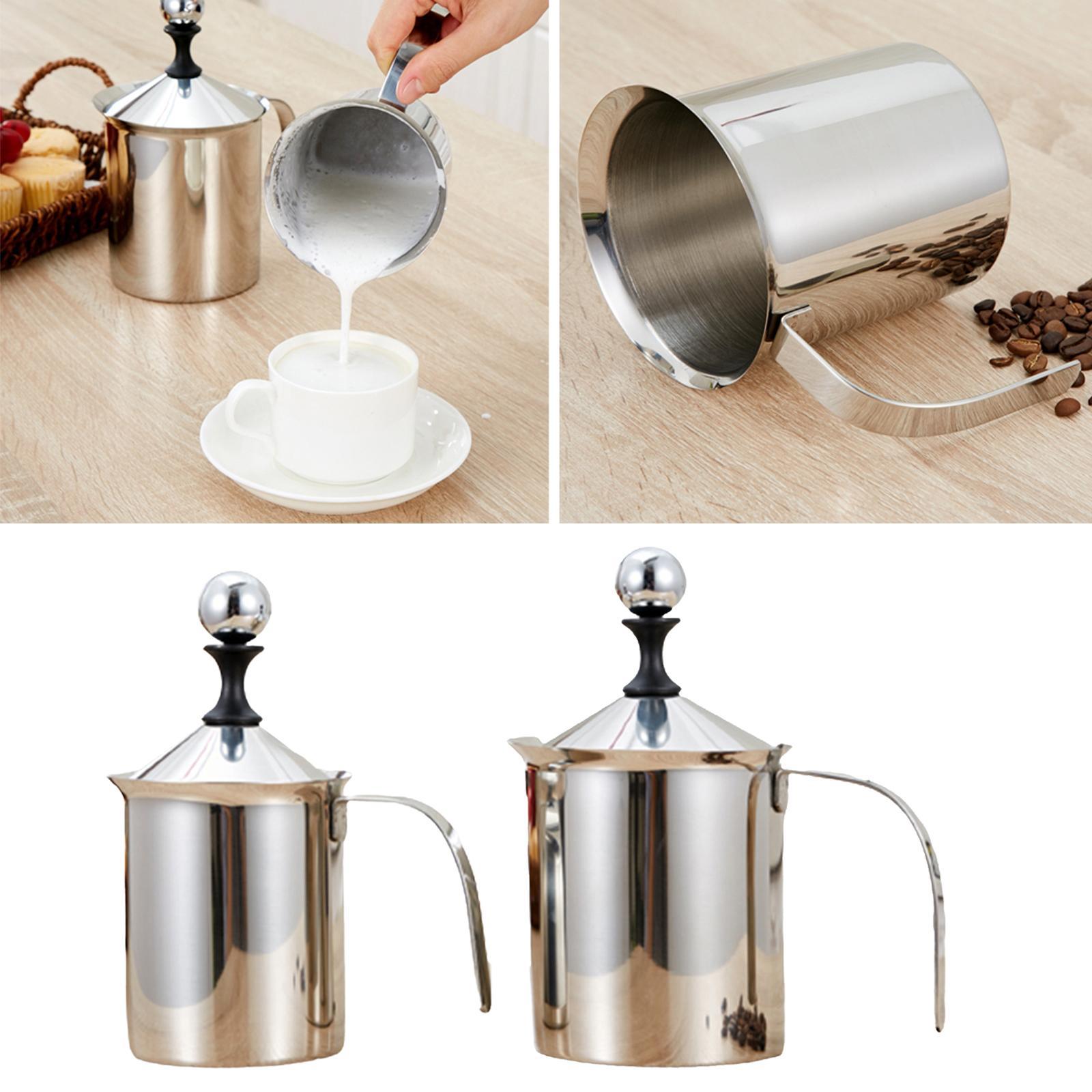 Manual Milk Frother Foamer Coffee Creamer Hot Chocolate Milk Creamer