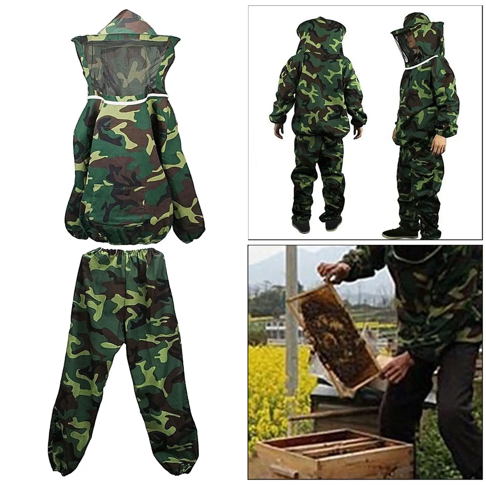 Unisex Beekeeping Suit with and Pants Beekeeping Protective Clothes