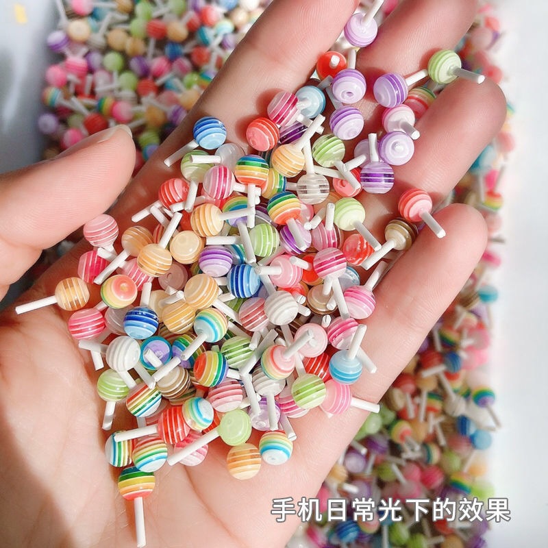 Best of 50pcs Miniature Lollipop / 1:12 Kawaii Charm For Nails, Crafts, Jewelry / Cute 3D Studs Charms Jewelry, 3D Lollipop Charms Reviews & Tips - Image 4