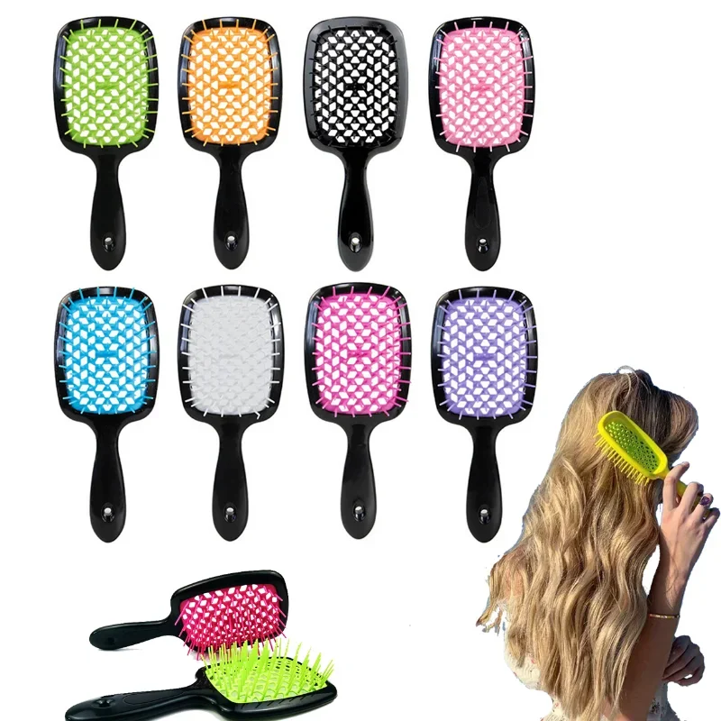 Best of Hair Comb Detangling Tangled Hair Combs Women Hair Massage Scalp Brush Grid Hollow Combs Salon Hairdressing Styling Tools Reviews & Tips