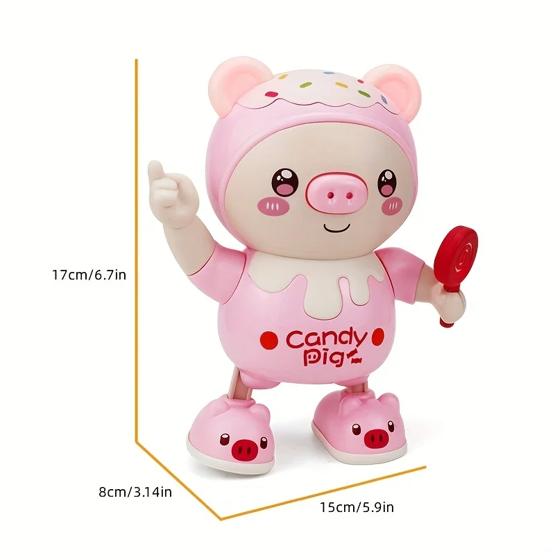 Upgraded Electronic Pig Dancing Toy Doll With Electric Lighting