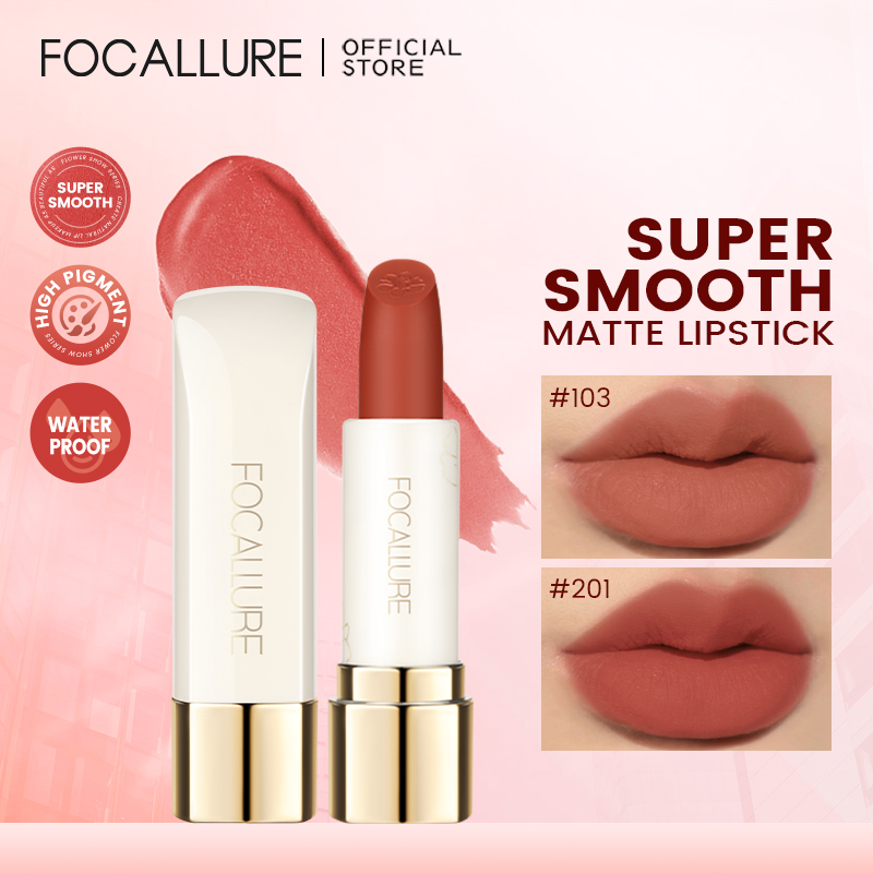 Best of FOCALLURE Natural Matte Lipstick Waterproof Long-lasting Smooth Moisturizing Lip Balm Lightweight Lip Glaze Makeup Cosmetics Reviews & Tips