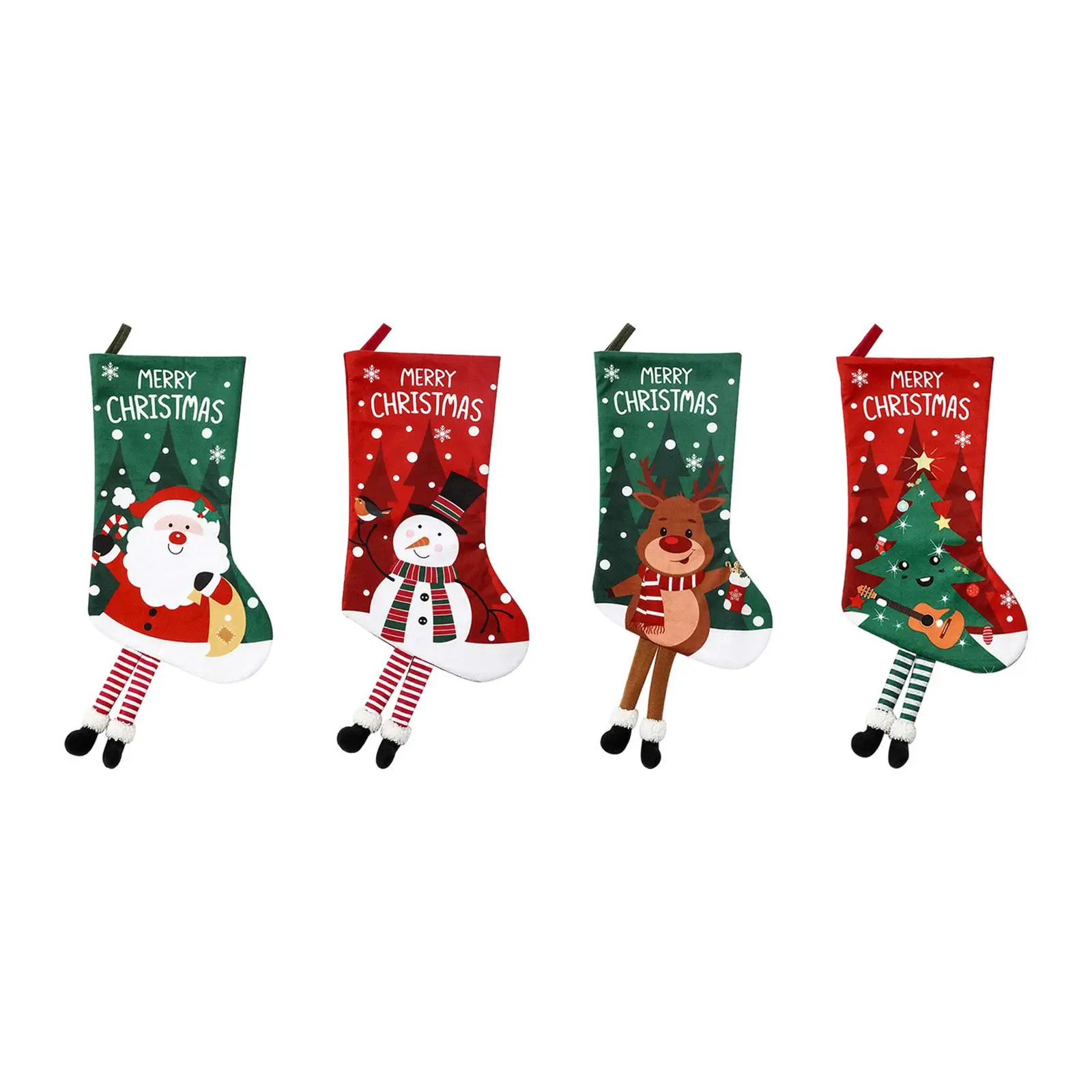 Christmas Stockings Gift Bag Christmas Tree Decoration, Party Supplies Sock Decoration Xmas Socks for Holiday Party Fireplace
