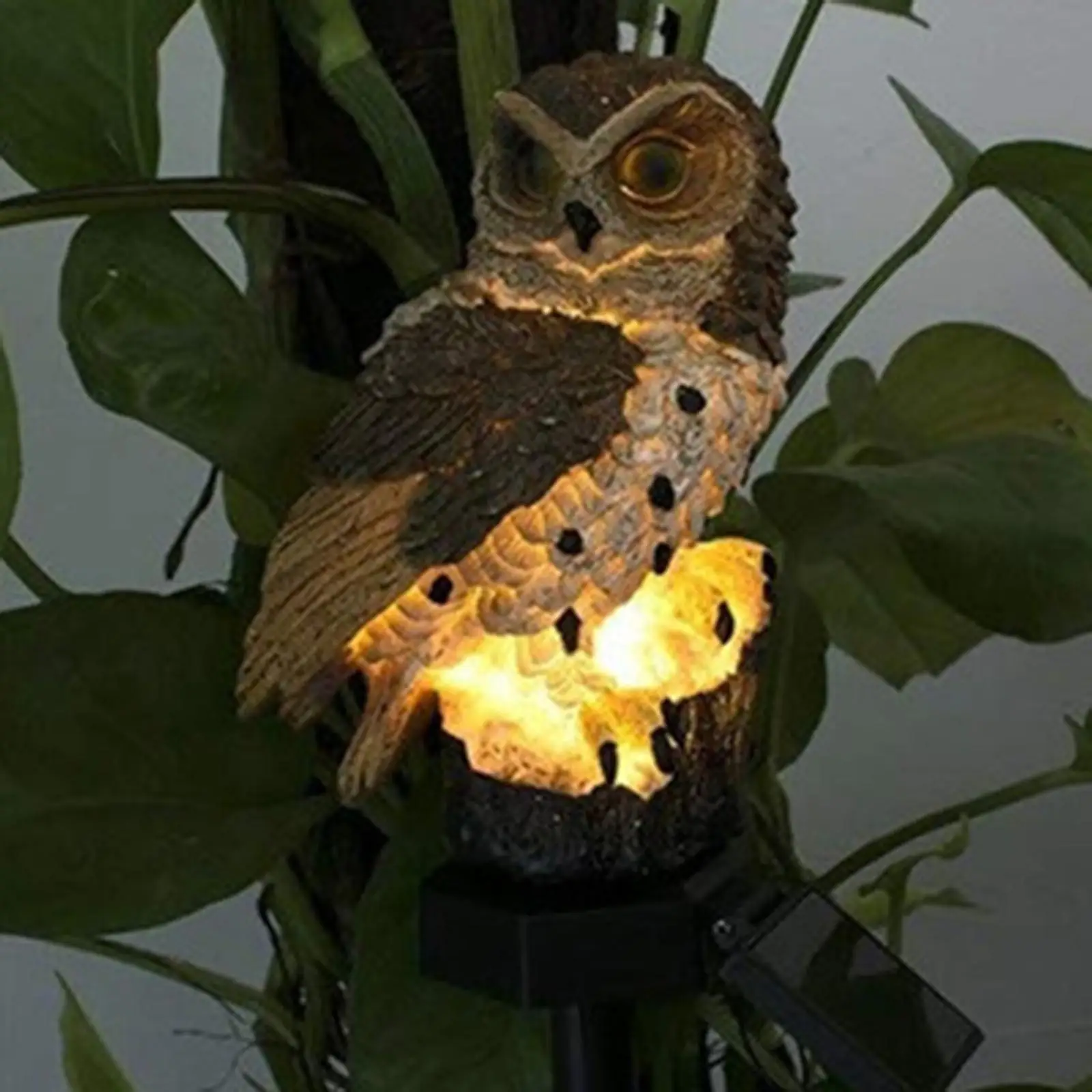 Solar Powered Garden Light, with Stake Owl Solar LED Lights for Patio Holiday Courtyard Decor