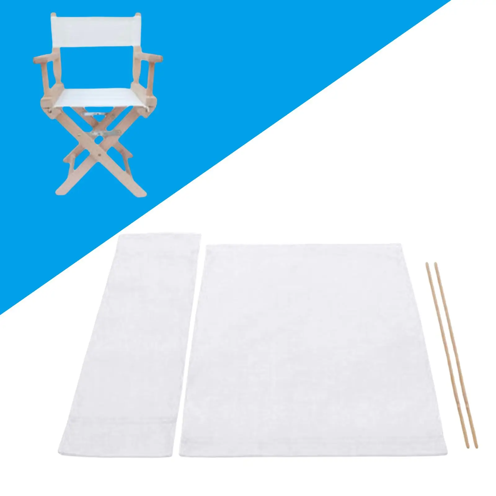 Directors Chairs Cover Easy to Clean Stool Protector Seat and Back Chair Replacement Seat Covers Chair Covers for Movie Chair
