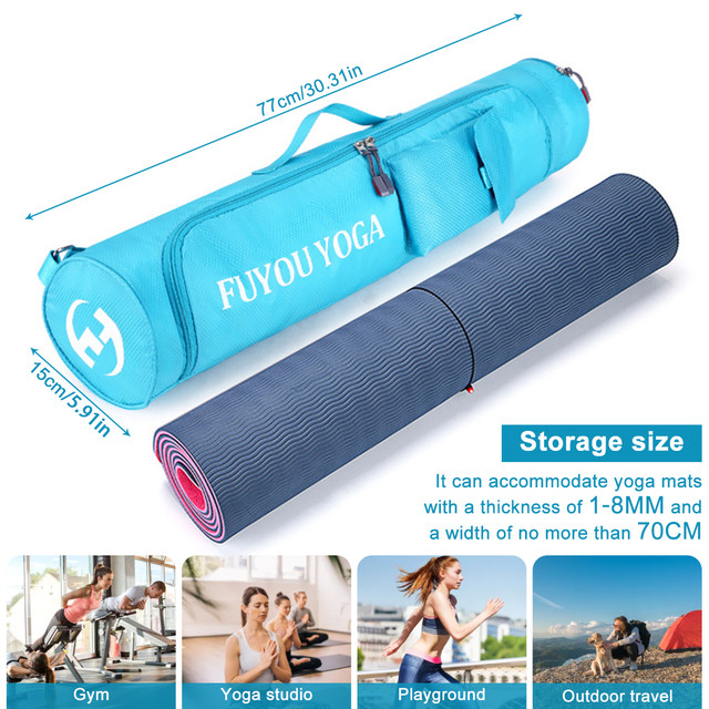 Yoga Mat Storage Bag Bags and Carriers Fits All Your Stuff Mats Backpack  Cylinder Container Pouch Nylon for Women Fitness Food - AliExpress