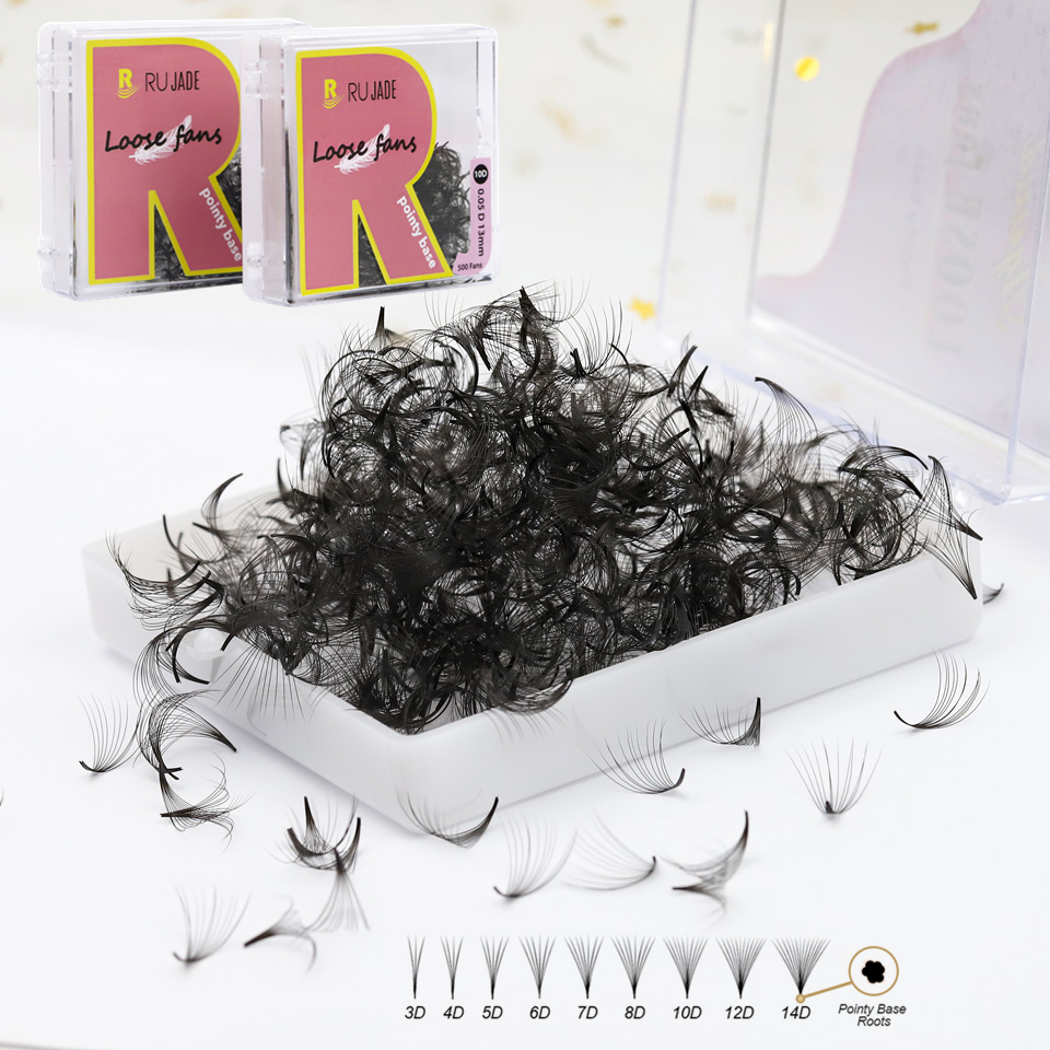 Best of RUJADE Thin Pointy Base Premade Volume Faux Eyelash Extension Loose Fans 3D 4D 5D 6D 7D 8D 10D Russian Volume Eyelashes Bouquet Reviews & Tips