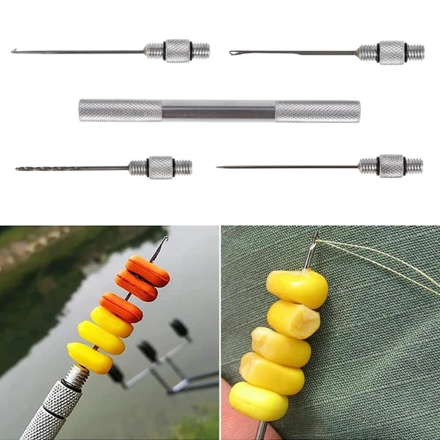 1pc Stainless Baiting Drill Stringer Needle Fishing Tools Carp Fishing Core  Rigs Making Tools Boilie Needle Set Kit Tool - AliExpress