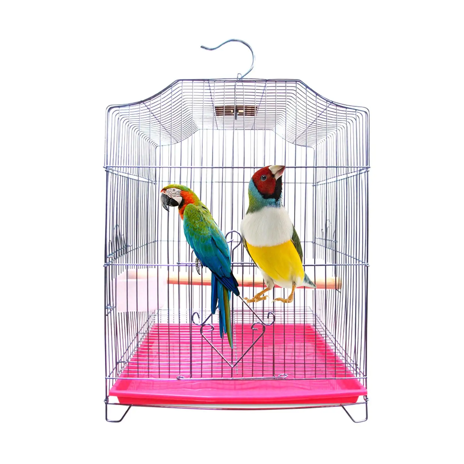 Square Birdcage Parrot Stand Cage House Supplies for Parrot Parakeet Lovebirds Cockatiel