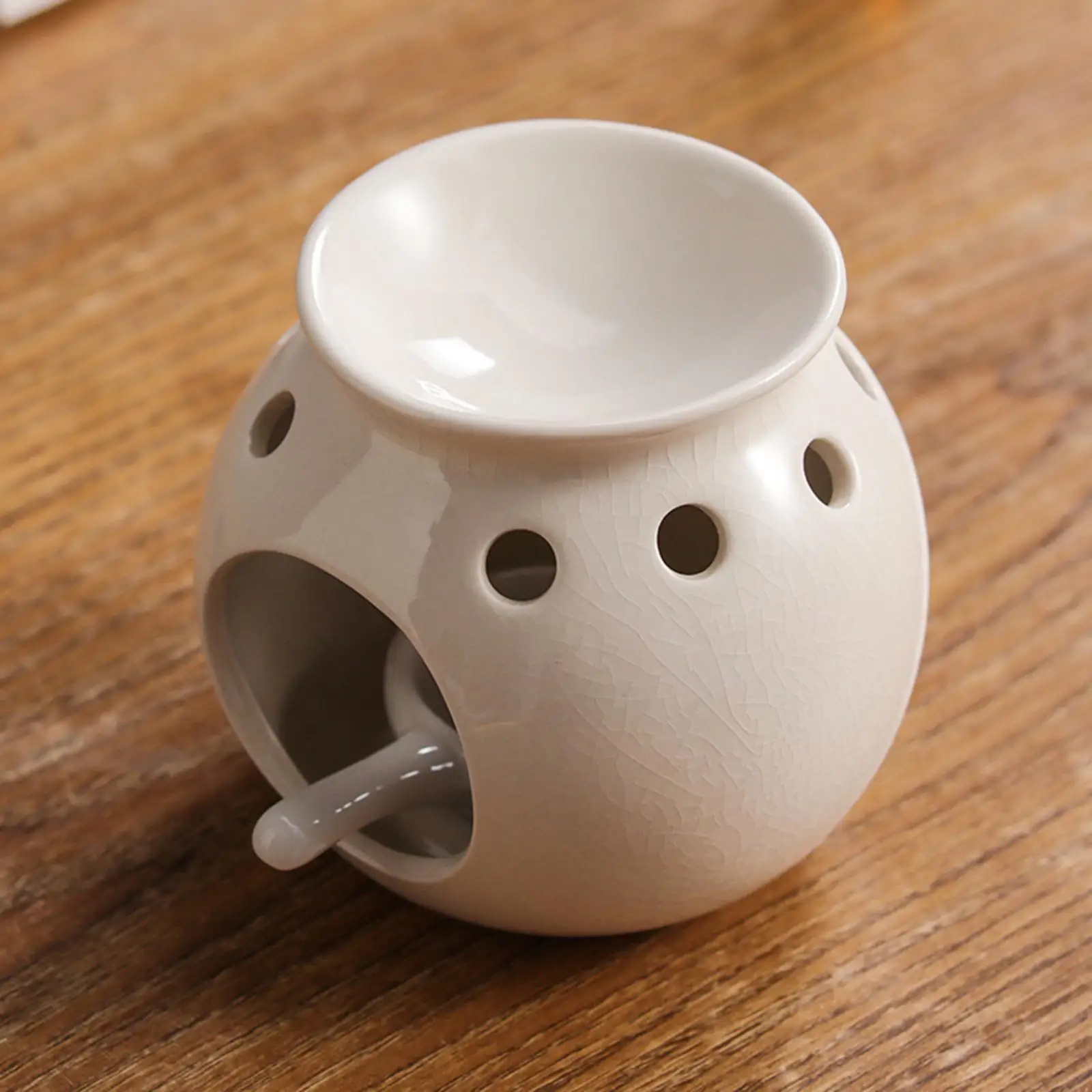 Tealight Holder Melter Wax Oil Tea Light Decor Censer Ceramic Oil Burner for Home Bedroom Yoga SPA Housewarming Gift