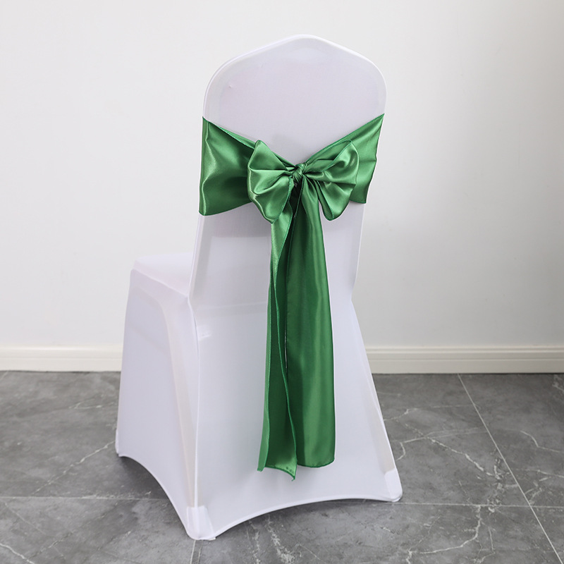 Description Picture 6 of itemAdvance Stretch Spandex Satin Sashes Bows Chair Cover for Wedding Baby Shower Banquet Party Church Ceremony Decorations