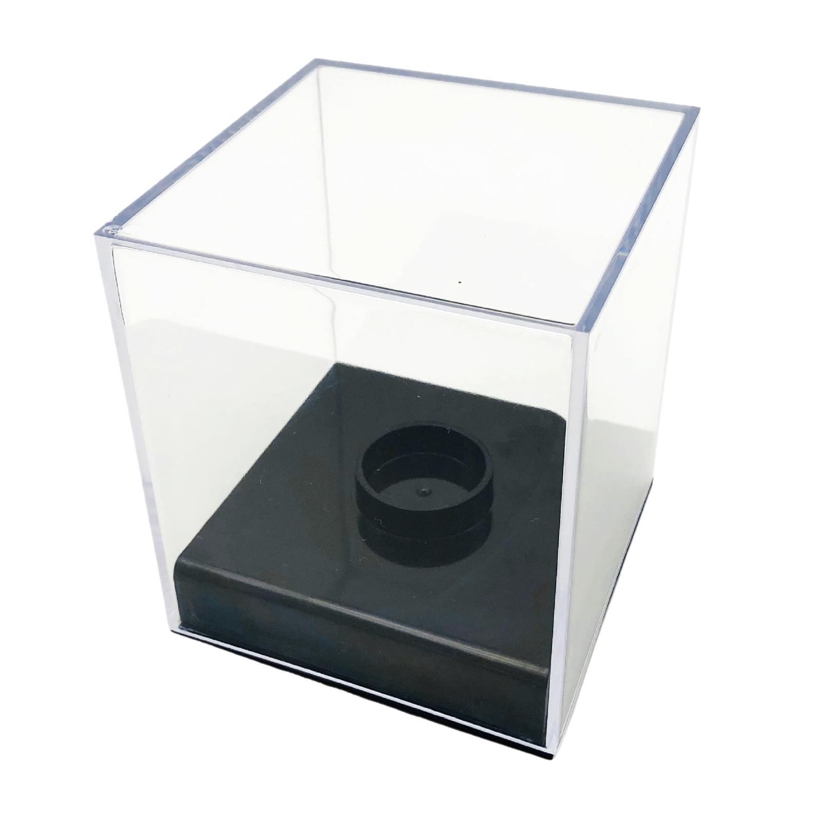 Baseball Holder Display Box Dustproof with Bracket Baseball Storage Display Case