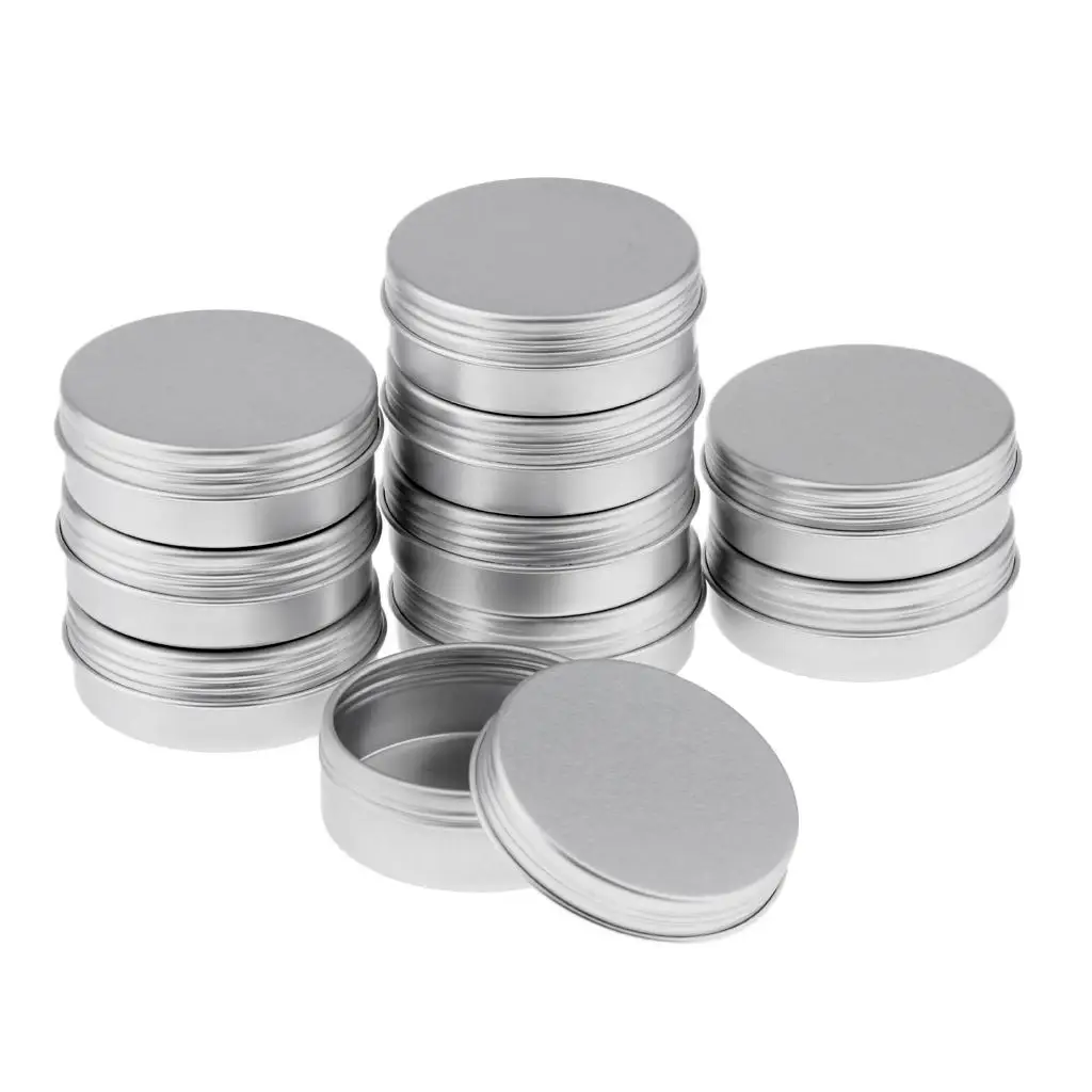 0 Tins Cosmetics Jars for Lip Balm, Candles, Grafts and Refillable Containers, 25ml